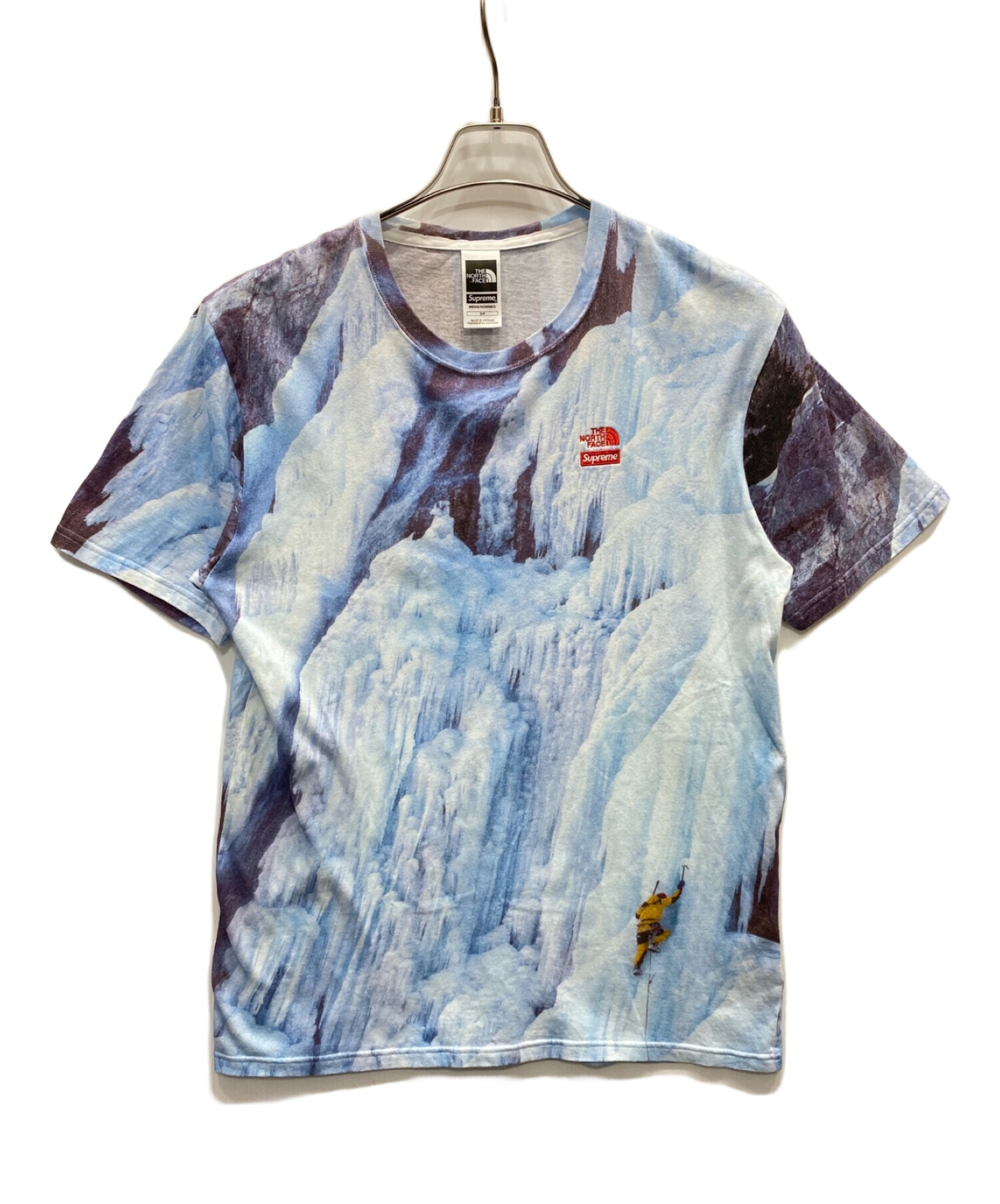 Supreme (シュプリーム) THE NORTH FACE (ザ ノース フェイス) Ice Climb Tee ブルー サイズ:S