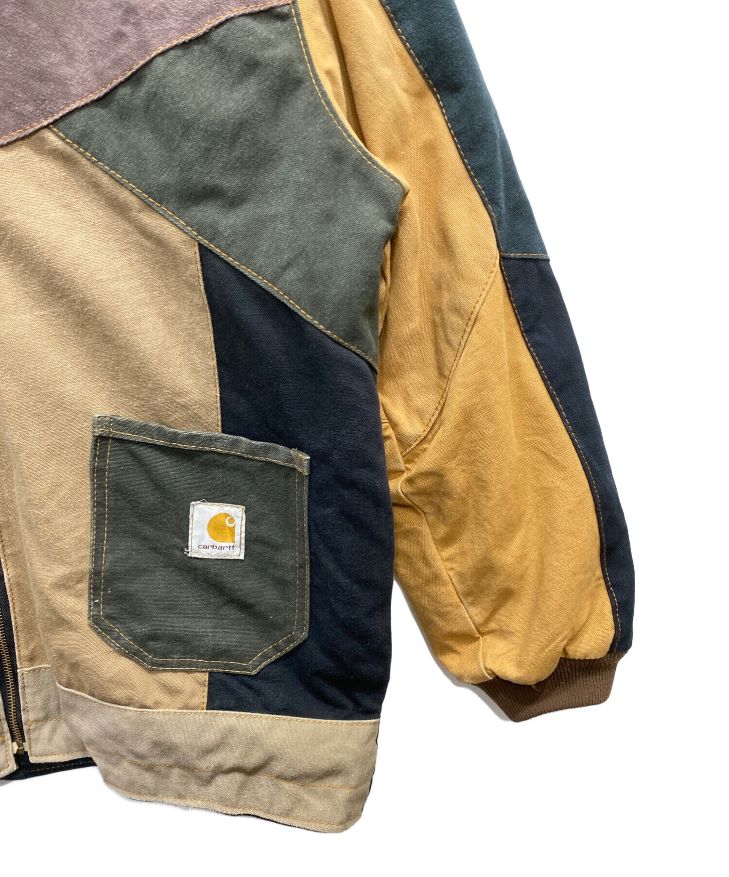 CarHartt (カーハート) リメイクパッチワークジャケット ブラウン サイズ:44