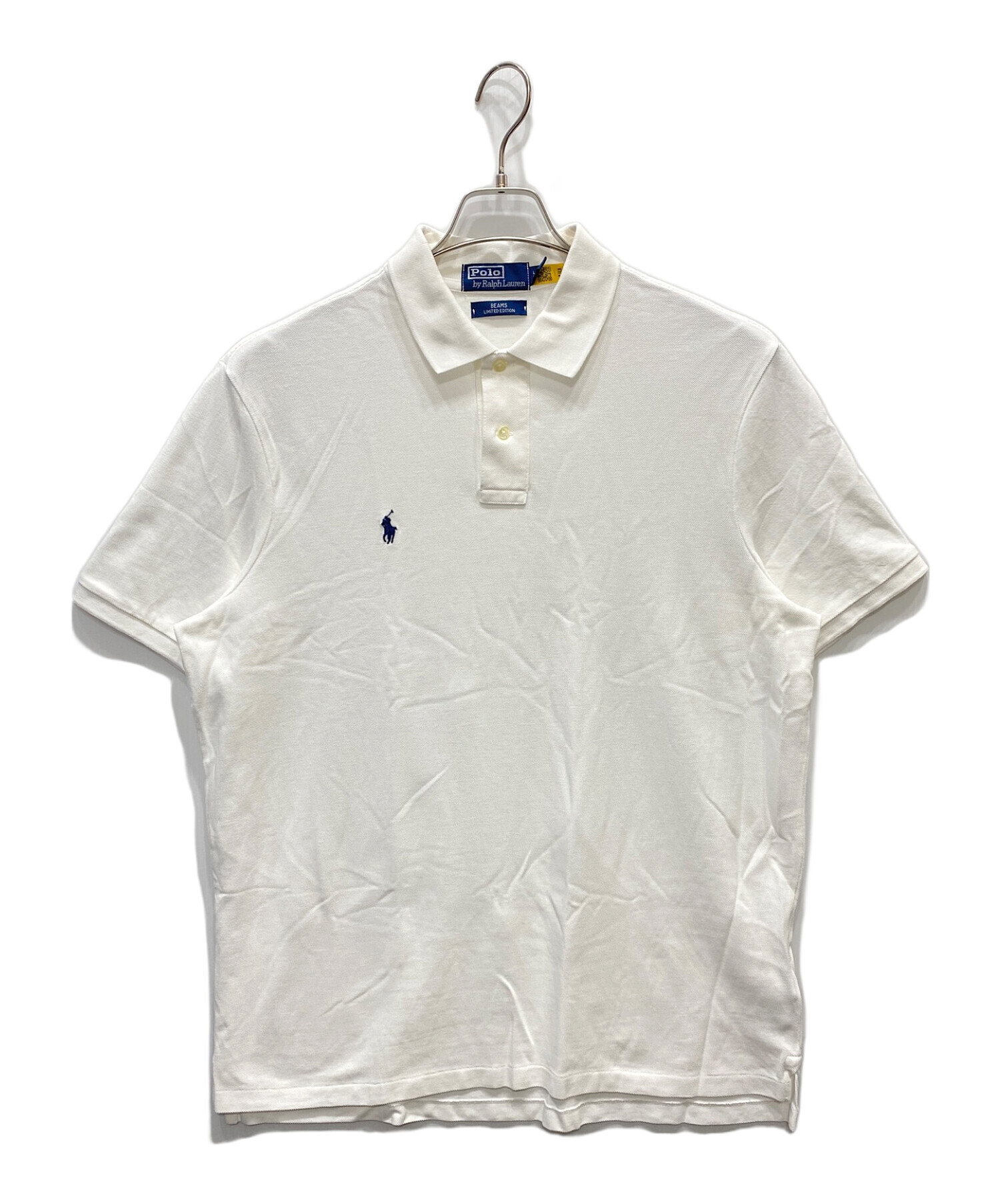 POLO RALPH LAUREN (ポロ・ラルフローレン) BEAMS (ビームス) 別注ポロシャツ ホワイト サイズ:L