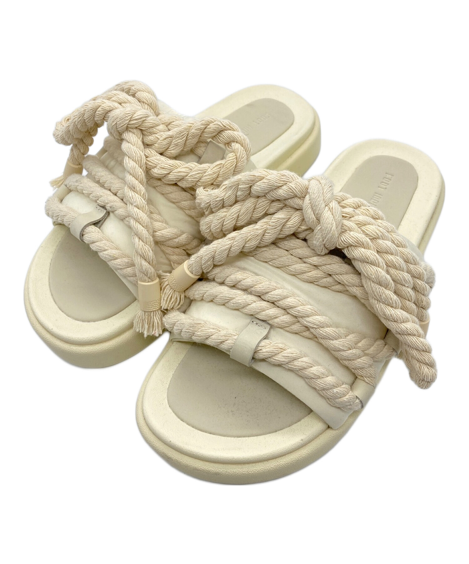 中古・古着通販】FOOT INDUSTRY (フットインダストリー) Rope Slipper アイボリー サイズ:2｜ブランド・古着通販  トレファク公式【TREFAC FASHION】スマホサイト