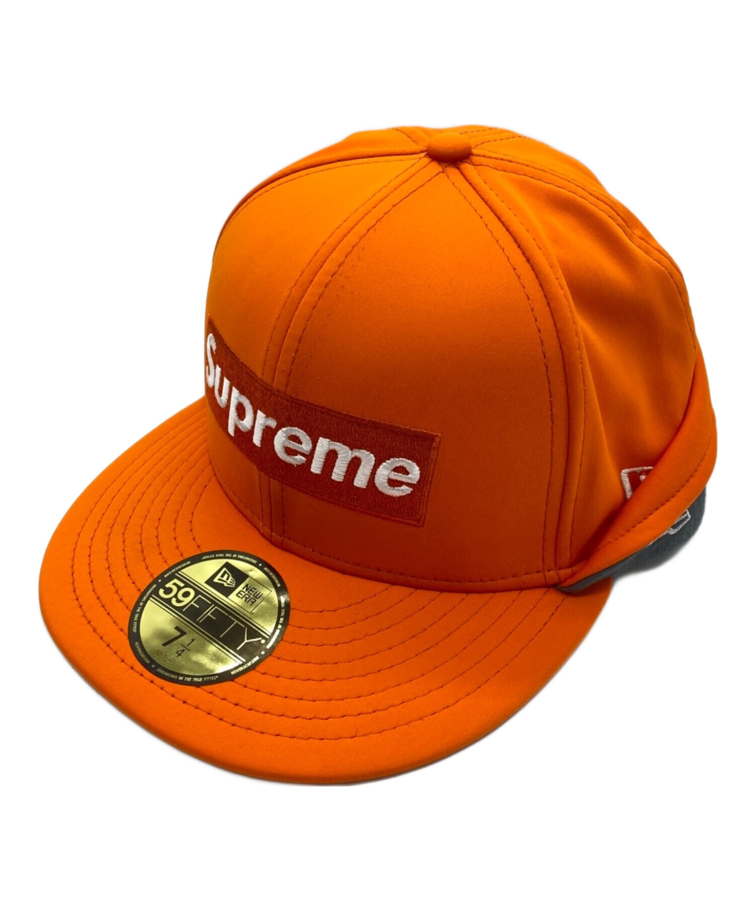 中古・古着通販】Supreme (シュプリーム) New Era (ニューエラ) Polartec Ear Flap New Era Cap オレンジ  サイズ:71/4｜ブランド・古着通販 トレファク公式【TREFAC FASHION】スマホサイト