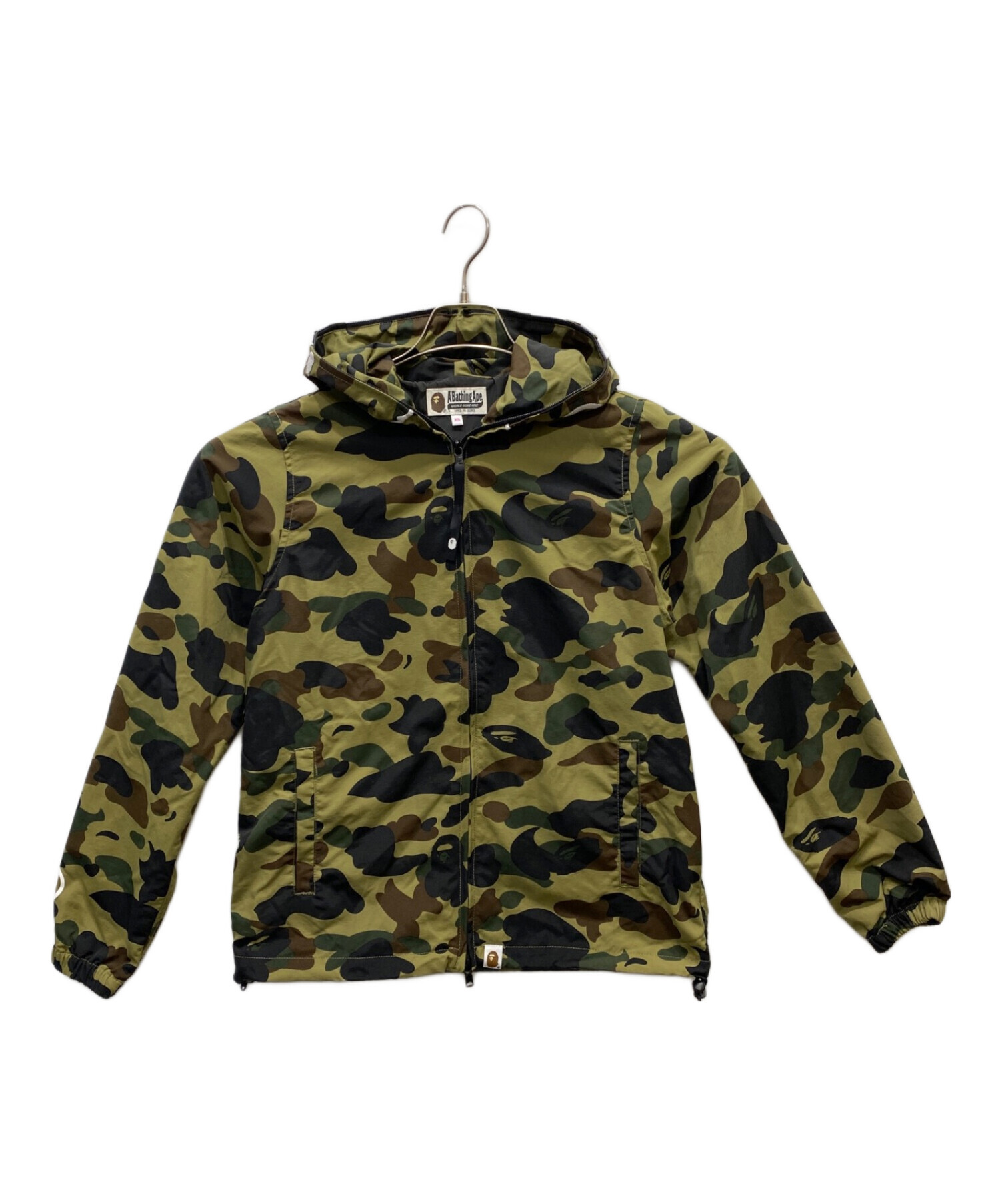 中古・古着通販】A BATHING APE (アベイシングエイプ) サルカモフルジップフーディージャケット グリーン サイズ:ＸＳ｜ブランド・古着通販  トレファク公式【TREFAC FASHION】スマホサイト