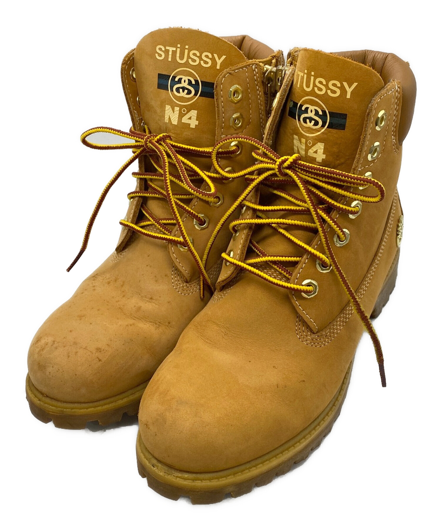 中古・古着通販】Timberland (ティンバーランド) stussy (ステューシー) 6inchイエローブーツ ベージュ  サイズ:26.5㎝｜ブランド・古着通販 トレファク公式【TREFAC FASHION】スマホサイト