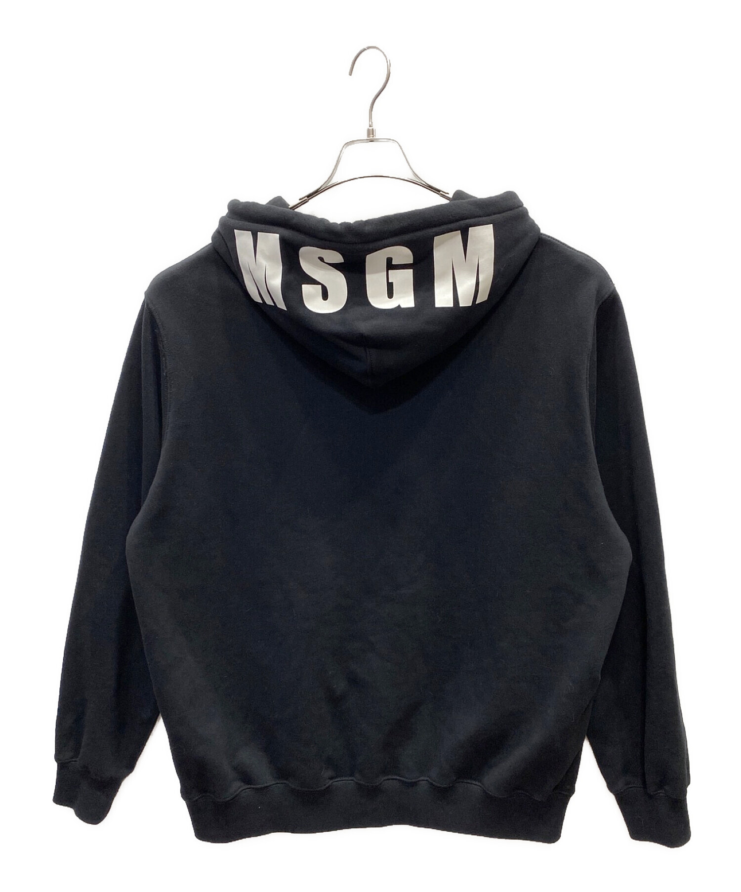 中古・古着通販】MSGM (エムエスジーエム) プルオーバーパーカー ブラック サイズ:Ｍ｜ブランド・古着通販 トレファク公式【TREFAC  FASHION】スマホサイト