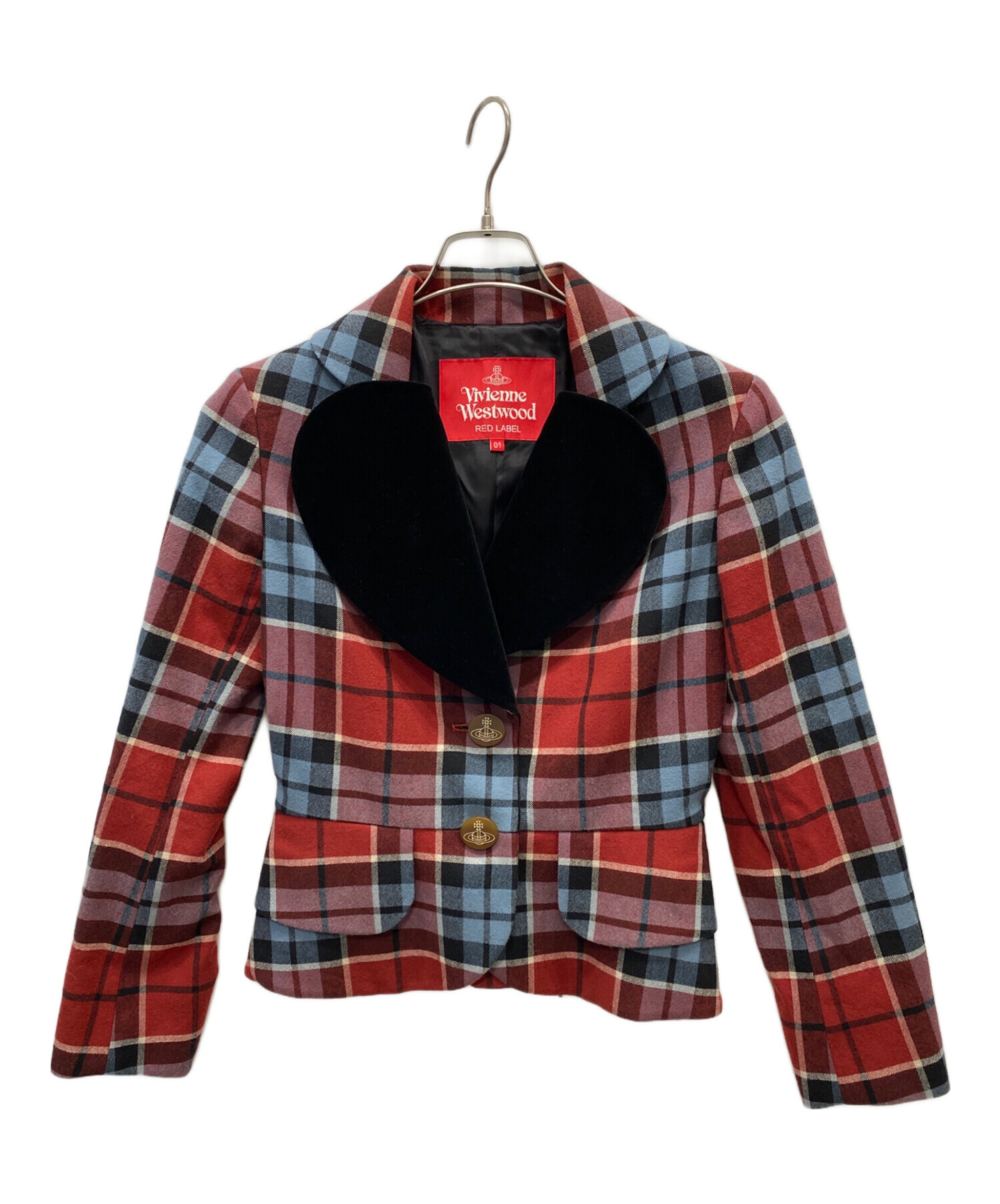 中古・古着通販】Vivienne Westwood RED LABEL (ヴィヴィアンウエストウッドレッドレーベル) ラブジャケットセットアップ  レッド サイズ:01｜ブランド・古着通販 トレファク公式【TREFAC FASHION】スマホサイト