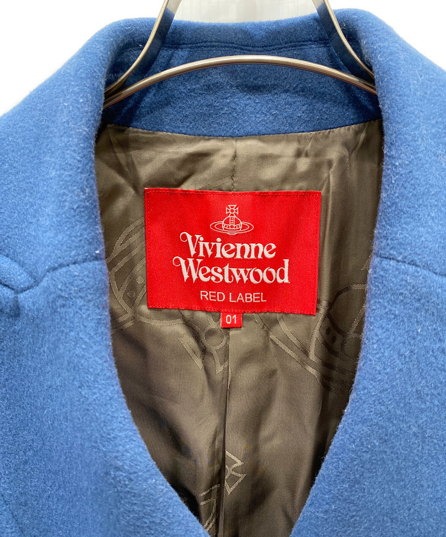 中古・古着通販】Vivienne Westwood RED LABEL (ヴィヴィアンウエストウッドレッドレーベル) ダブルメルトンコート ブルー  サイズ:01｜ブランド・古着通販 トレファク公式【TREFAC FASHION】スマホサイト