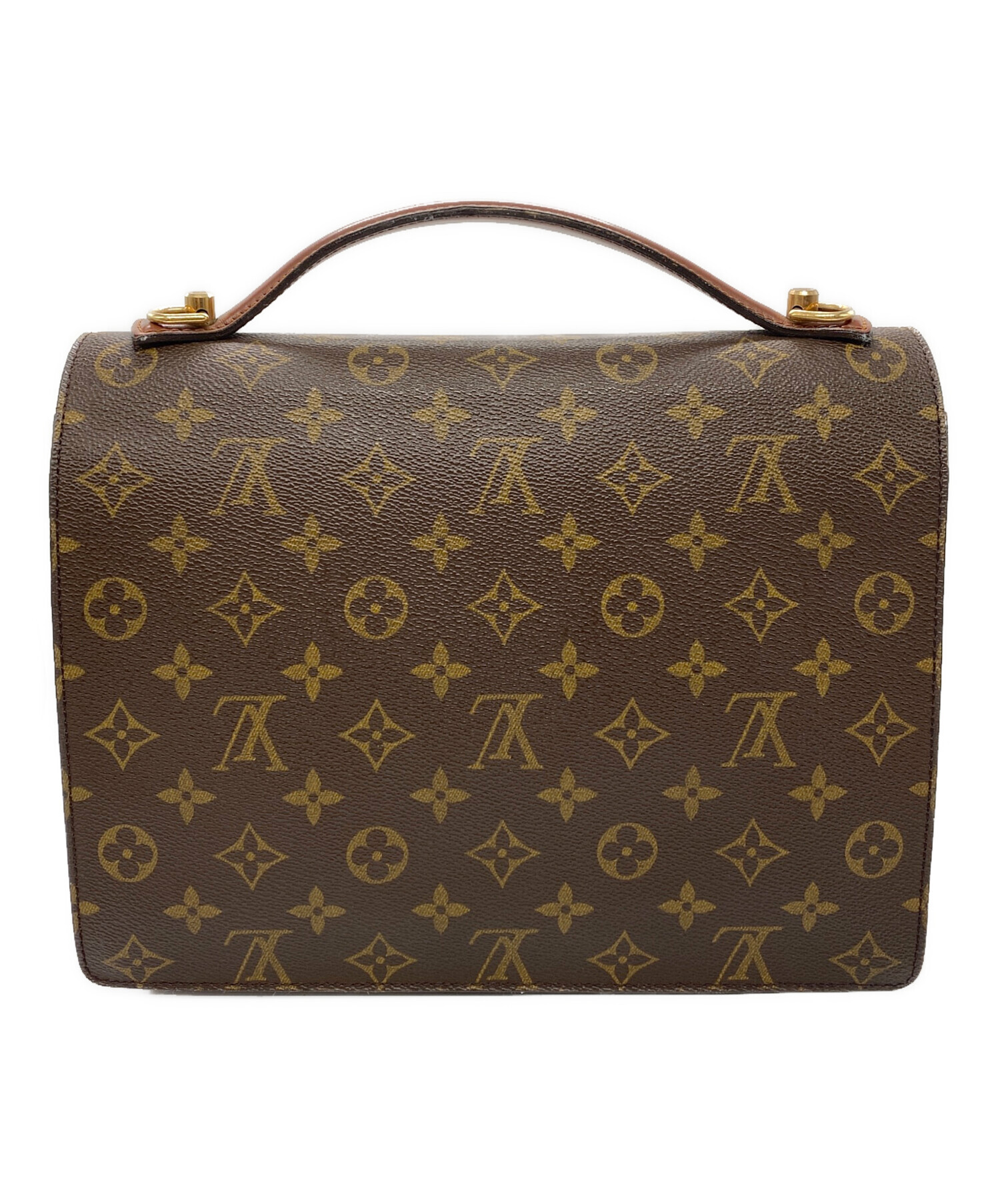 中古・古着通販】LOUIS VUITTON (ルイ ヴィトン) モンソー ハンドバッグ ブラウン サイズ:表記なし｜ブランド・古着通販  トレファク公式【TREFAC FASHION】スマホサイト