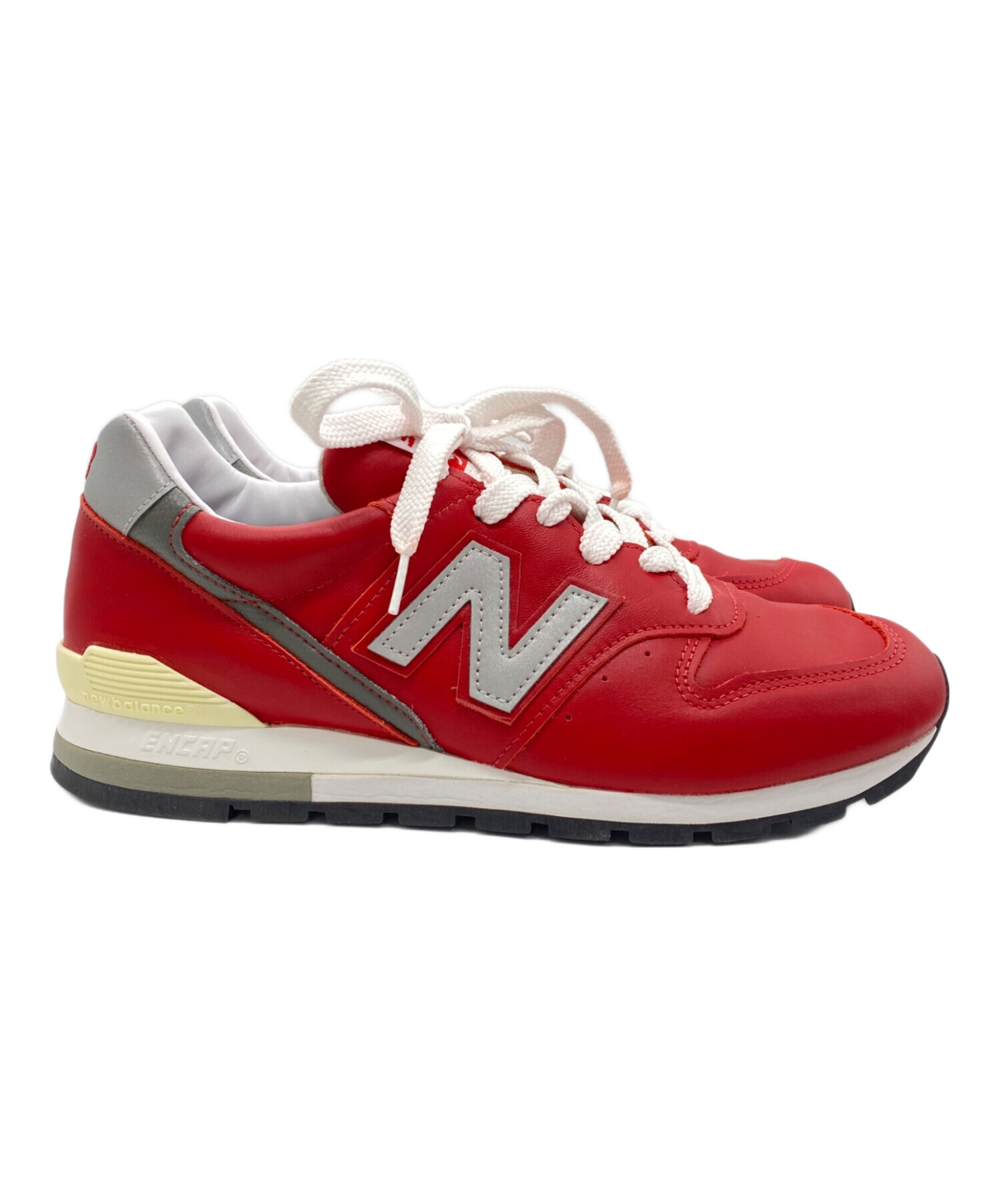 NEW BALANCE (ニューバランス) ローカットスニーカー レッド サイズ:27