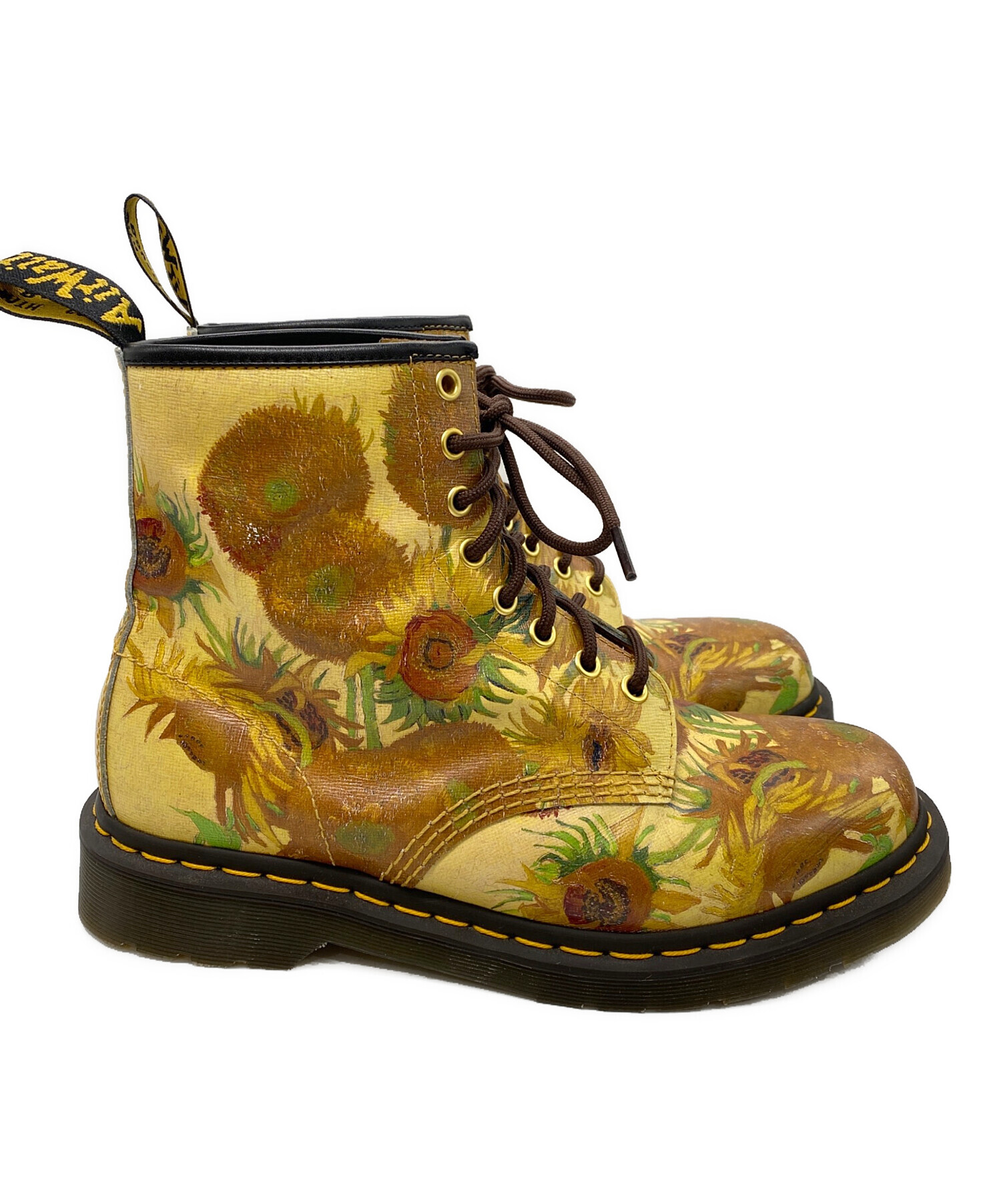 中古・古着通販】Dr.Martens (ドクターマーチン) ゴッホ《ひまわり》の8ホールブーツ イエロー サイズ:UK8｜ブランド・古着通販  トレファク公式【TREFAC FASHION】スマホサイト