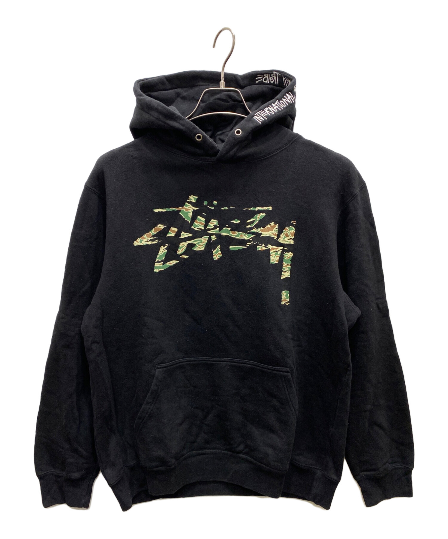 stussy (ステューシー) フーディーパーカー ブラック サイズ:L