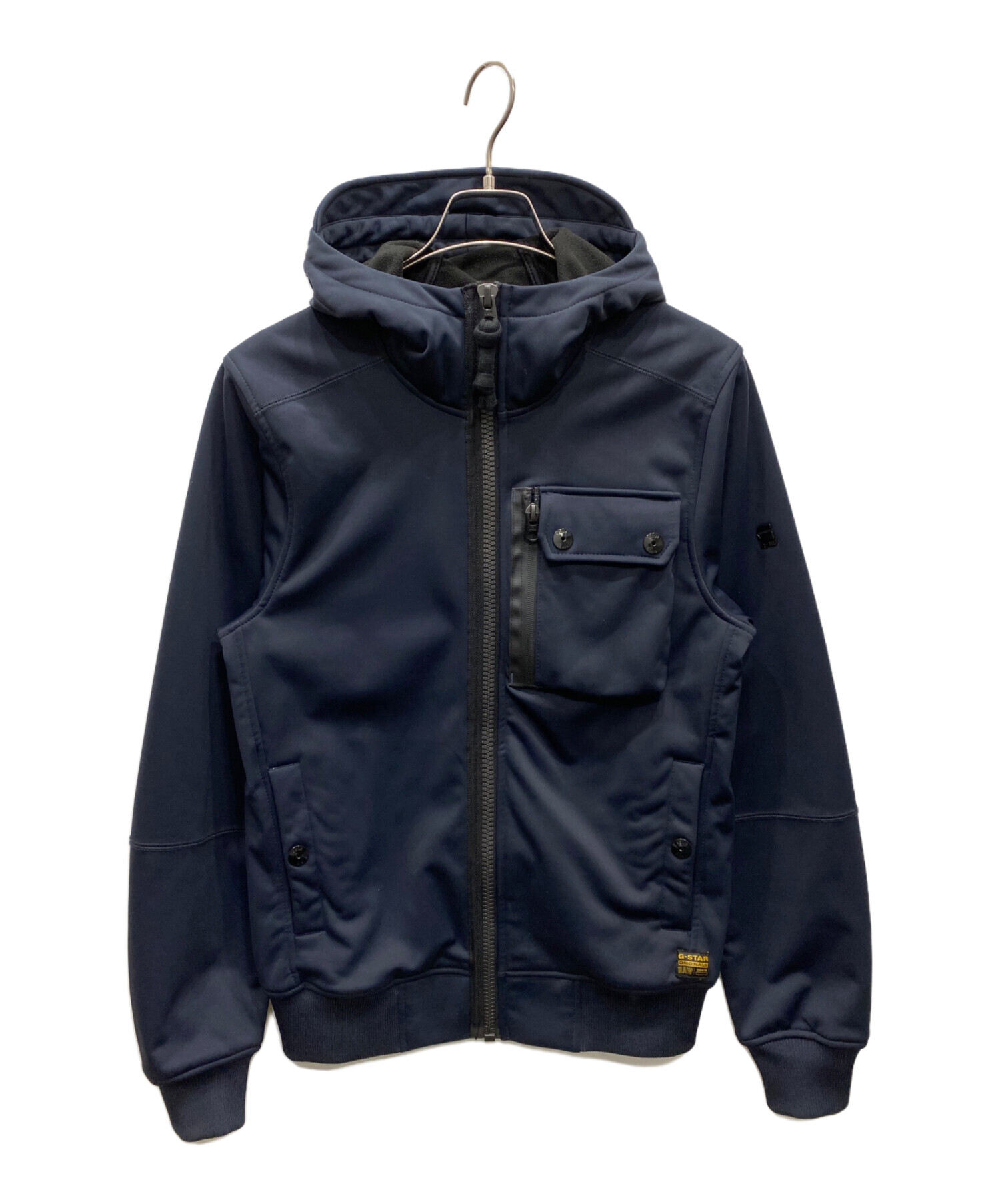 中古・古着通販】G-STAR RAW (ジースターロゥ) フーデッドソフトシェルジャケット ネイビー サイズ:XS｜ブランド・古着通販  トレファク公式【TREFAC FASHION】スマホサイト