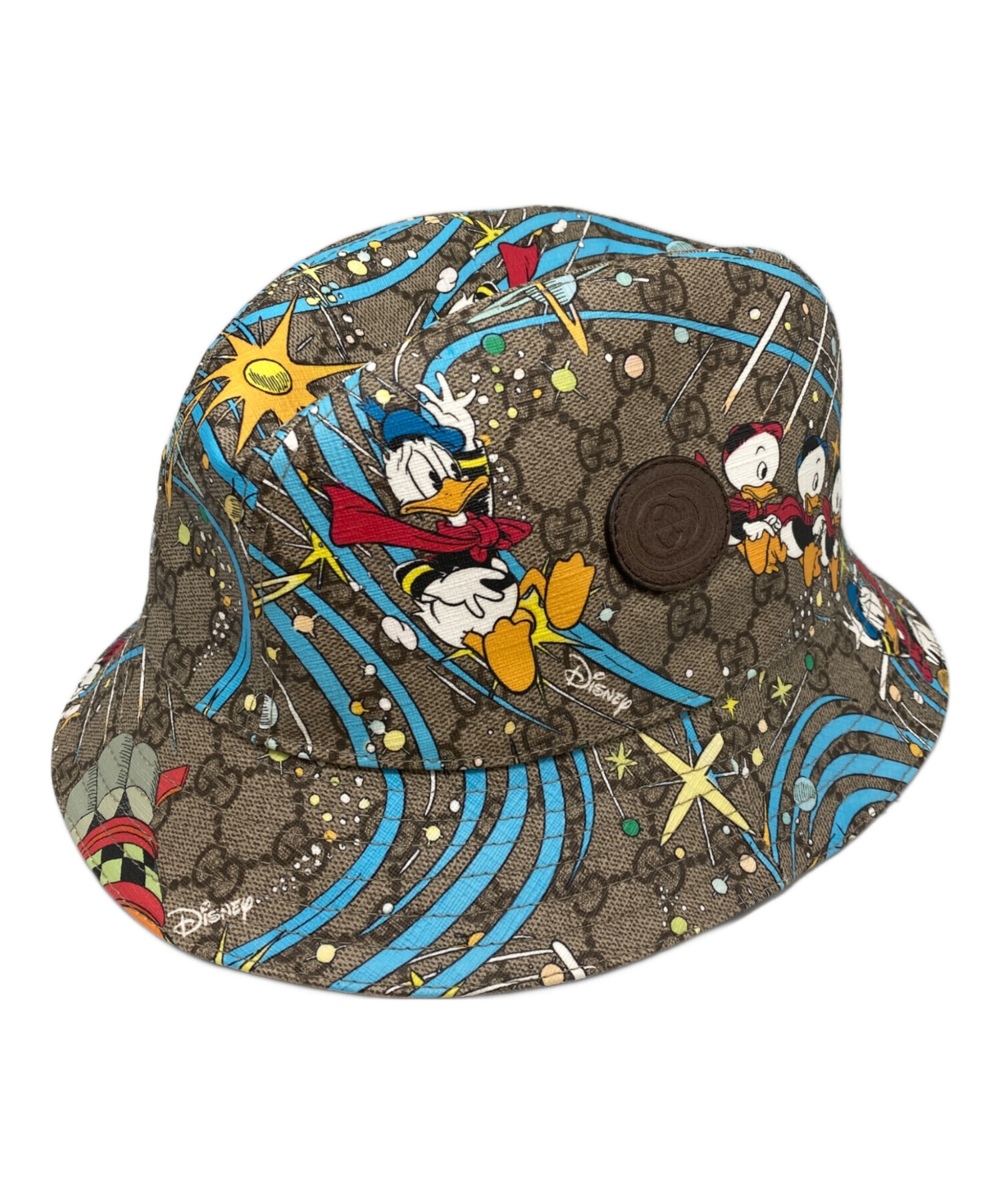 中古・古着通販】GUCCI (グッチ) DISNEY (ディズニー) ドナルドダックスプリームキャンバスフェドラハット ブラウン  サイズ:M｜ブランド・古着通販 トレファク公式【TREFAC FASHION】スマホサイト