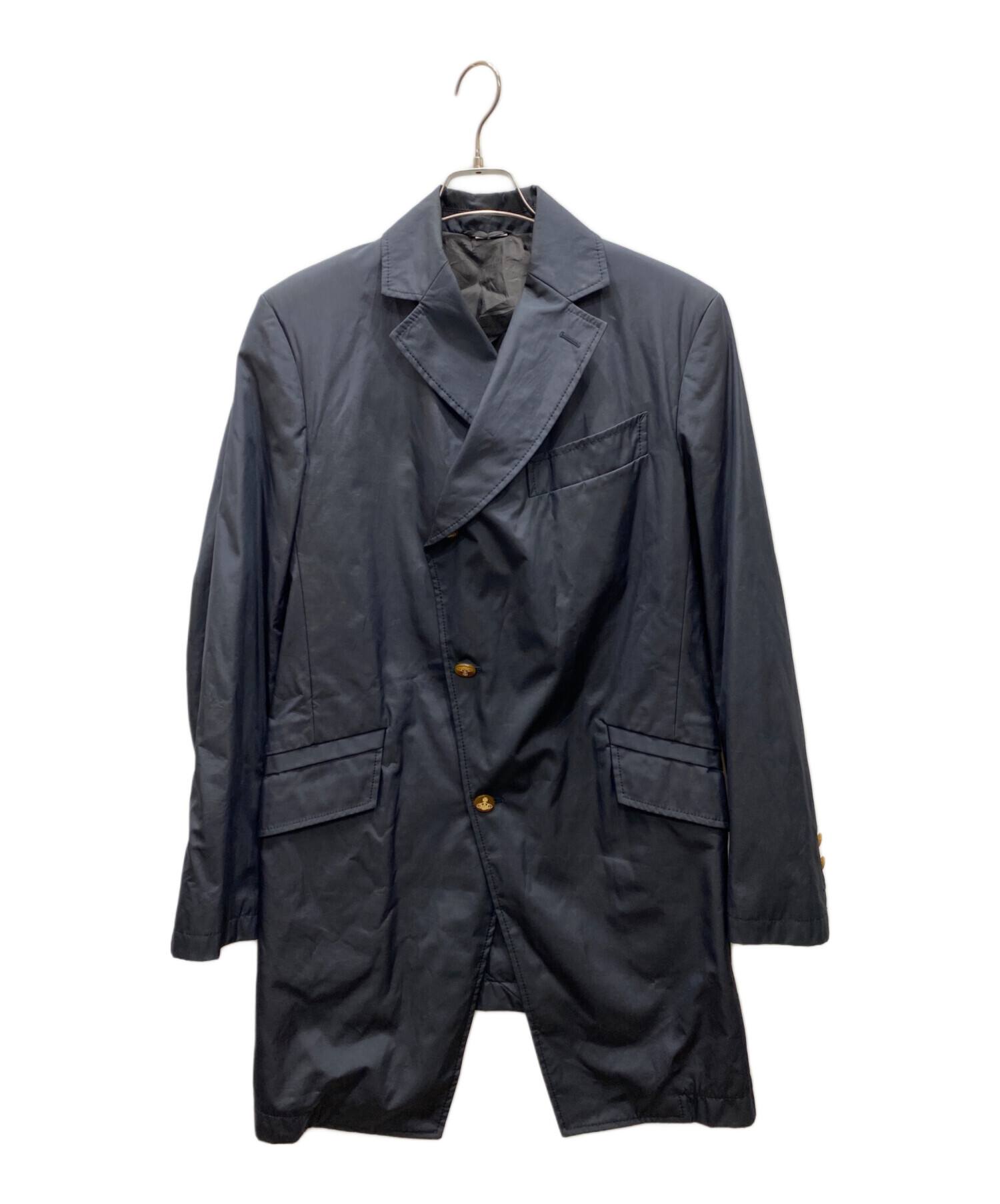 中古・古着通販】Vivienne Westwood man (ヴィヴィアン ウェストウッド マン) ナイロンコート ネイビー サイズ:46｜ブランド・古着通販  トレファク公式【TREFAC FASHION】スマホサイト