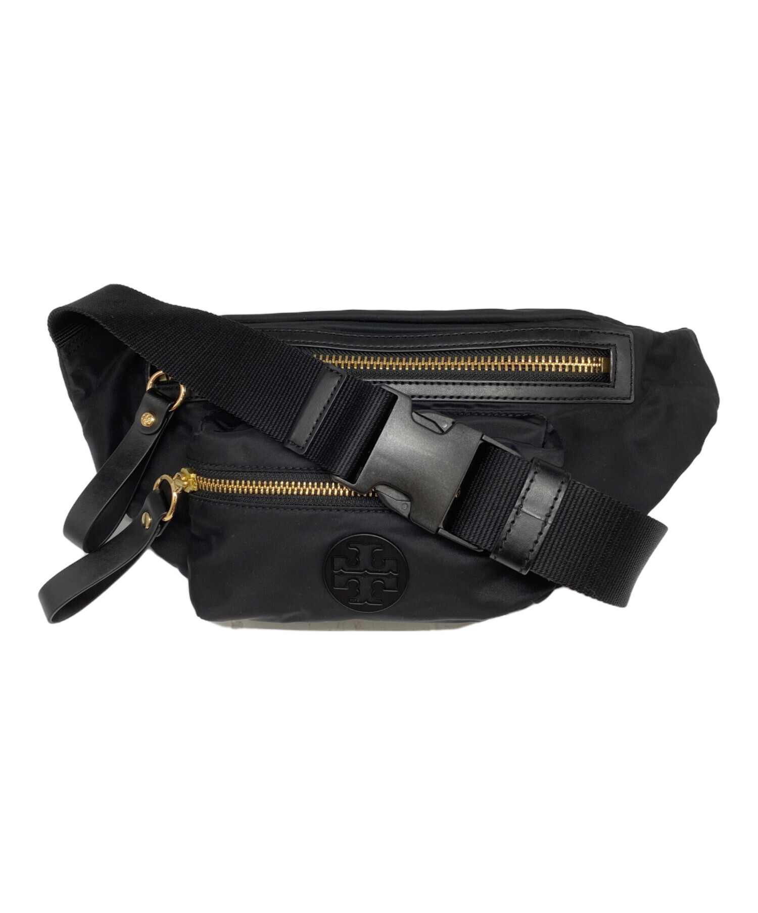 TORY BURCH (トリーバーチ) ナイロンボディバッグ ブラック