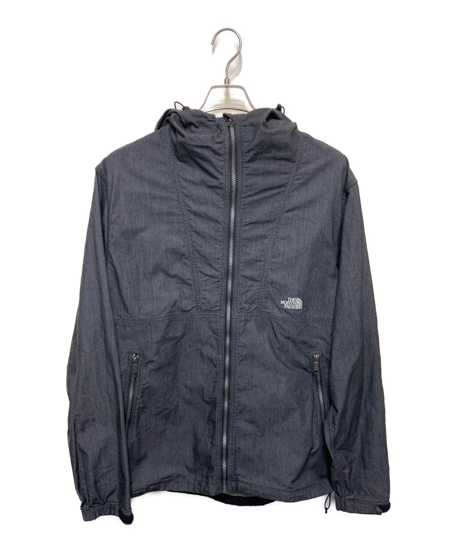 THE NORTH FACE (ザ ノース フェイス) ナイロンデニムコンパクトジャケット グレー サイズ:XL