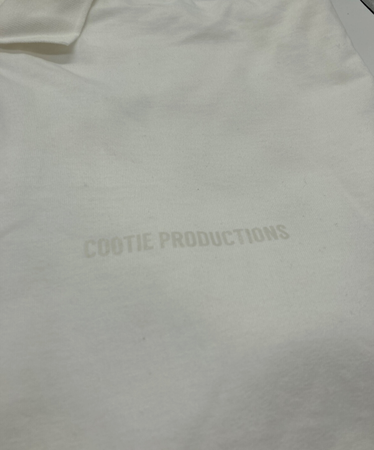 COOTIE (クーティー) Suvin Heavy Weight Oversized Polo S/S Tee ホワイト サイズ:L