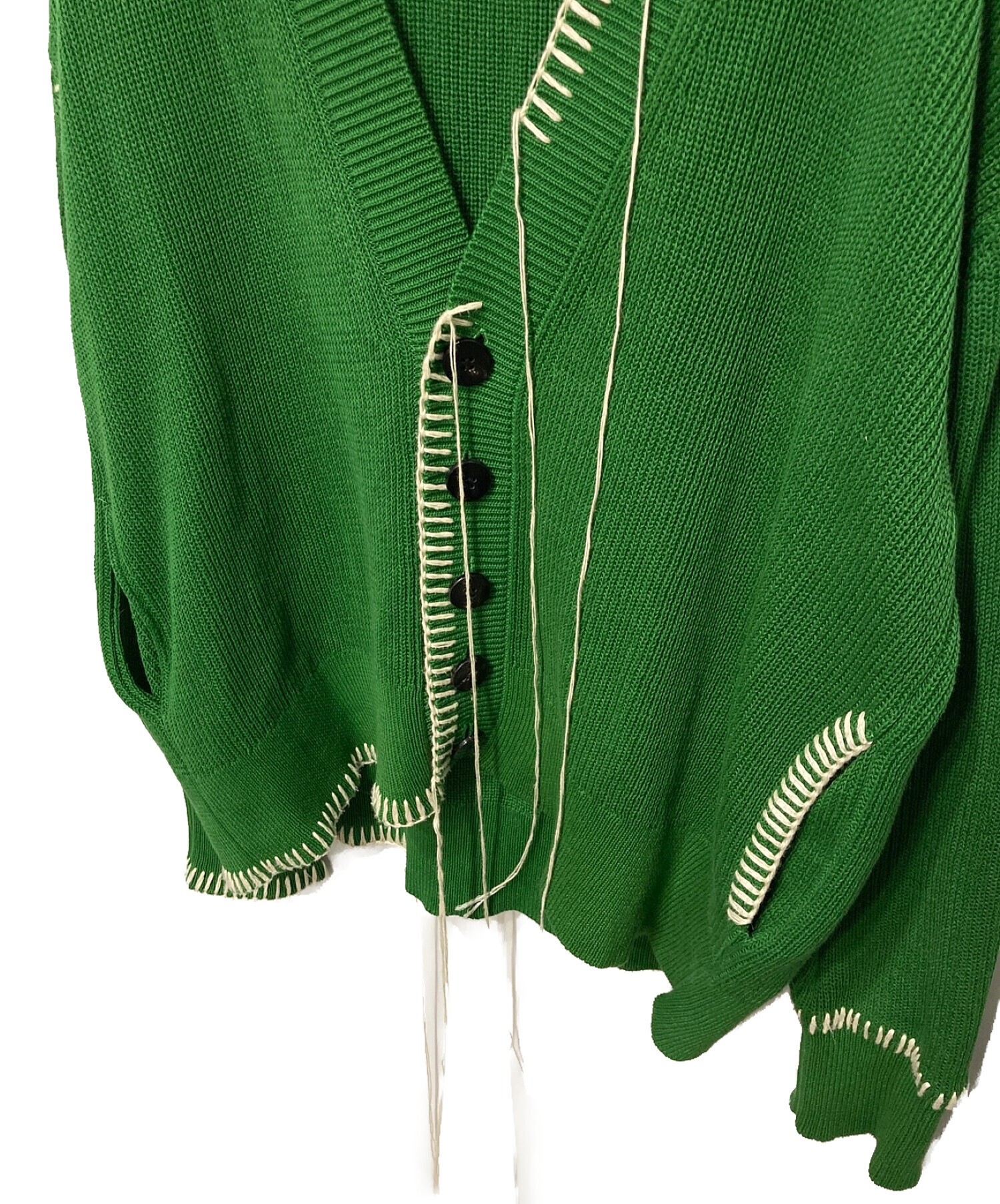 OUAT (オーユーエーティー) GREEN OFFICE CARDIGAN グリーン サイズ:2