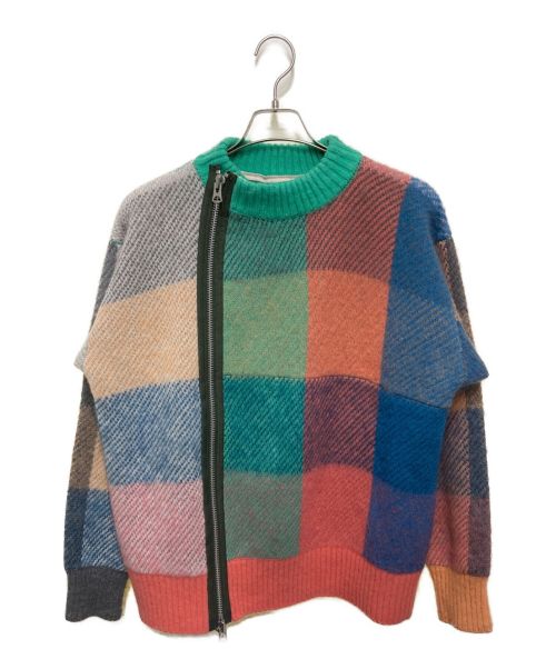 【中古・古着通販】sacai (サカイ) Plaid Knit Blouson/プレイド