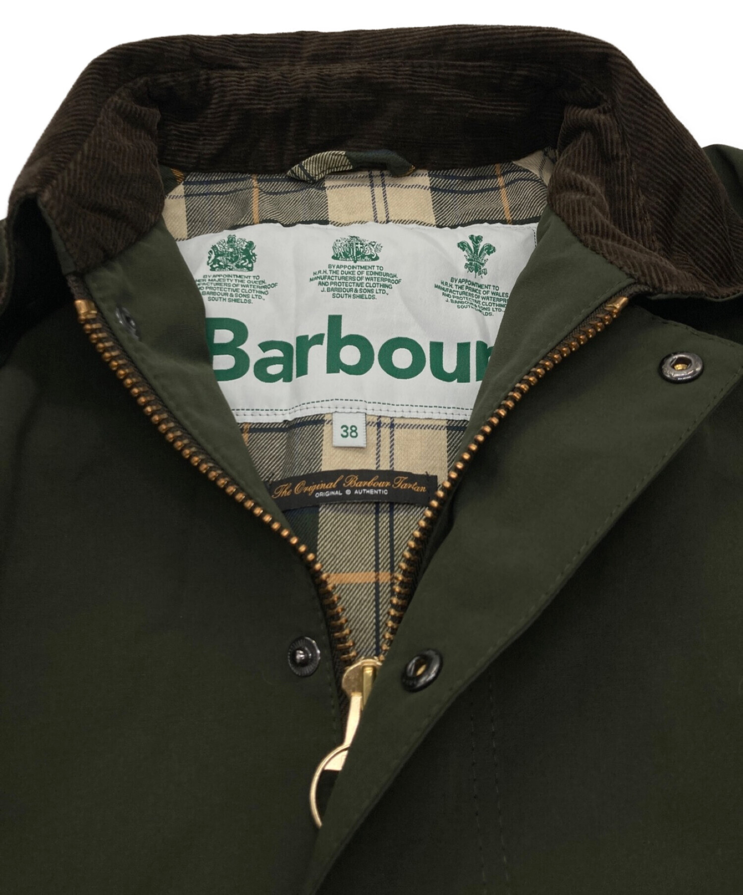 中古・古着通販】Barbour (バブアー) NEW BURGHLEYコート オリーブ