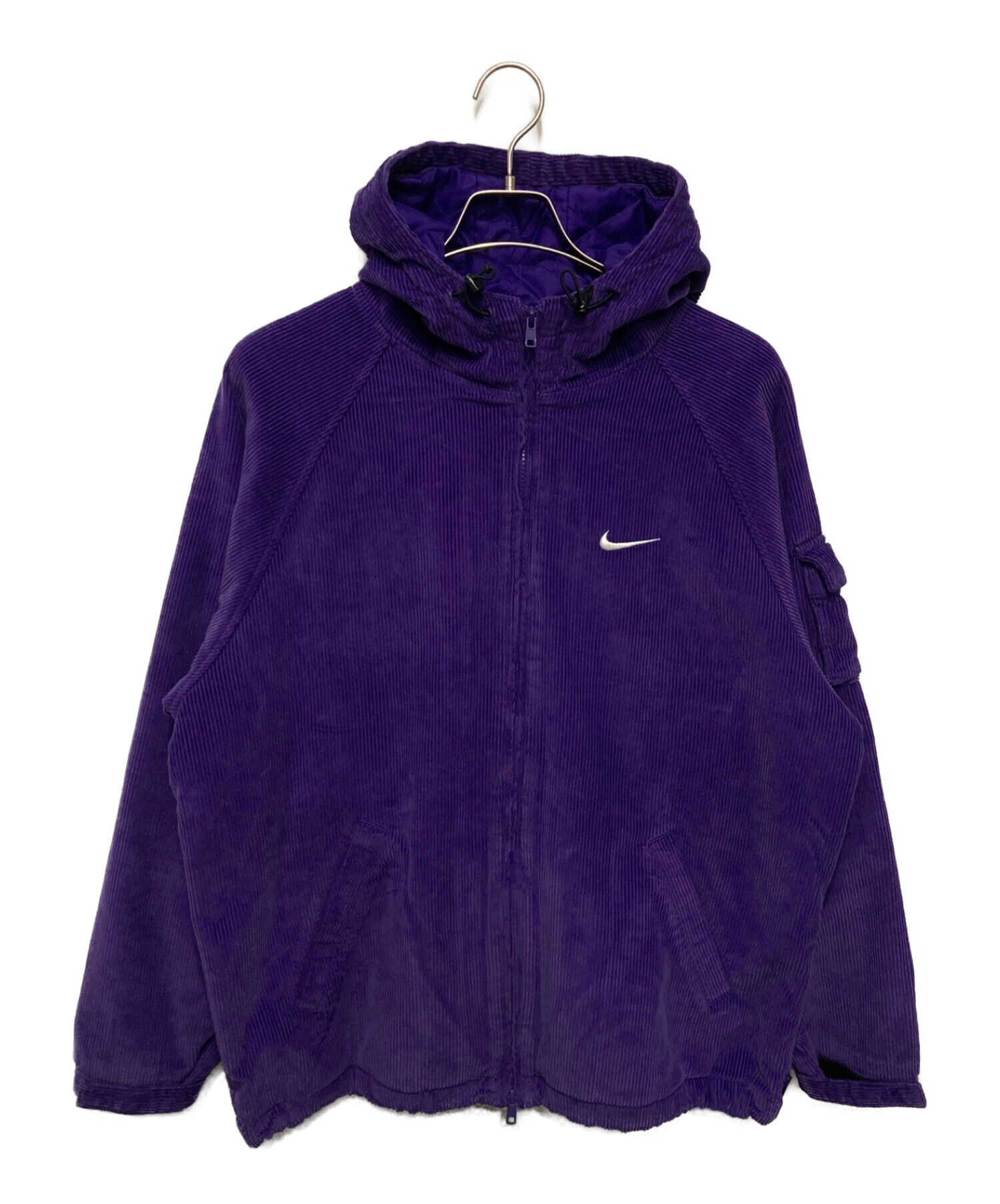 SUPREME×NIKE (シュプリーム×ナイキ) Arc Corduroy Hooded Jacket パープル サイズ:M 未使用品