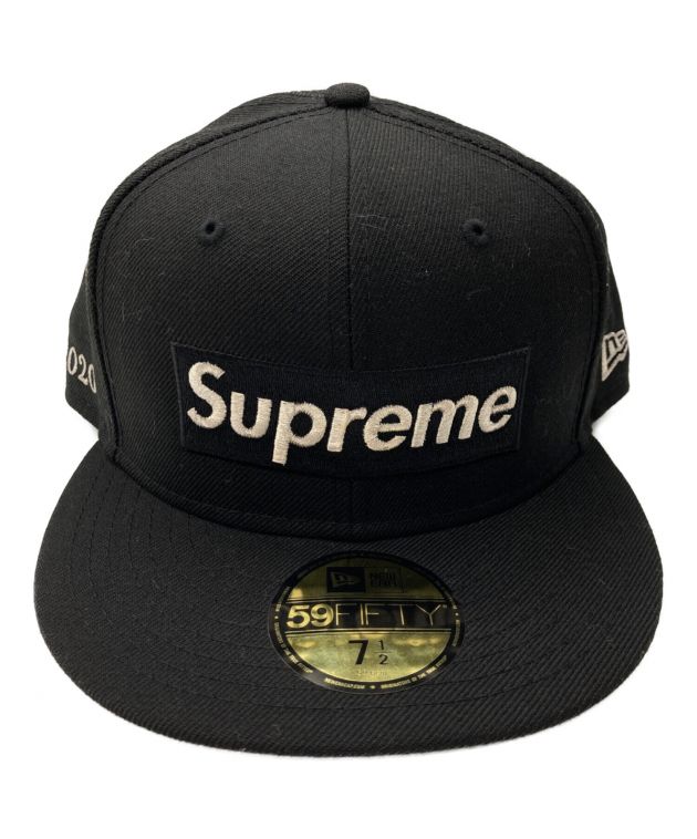 SUPREME×NEWERA (シュプリーム × ニューエラ) $IM Metallic Box Logo New Era ブラック サイズ:7　 1/2(59.6㎝）