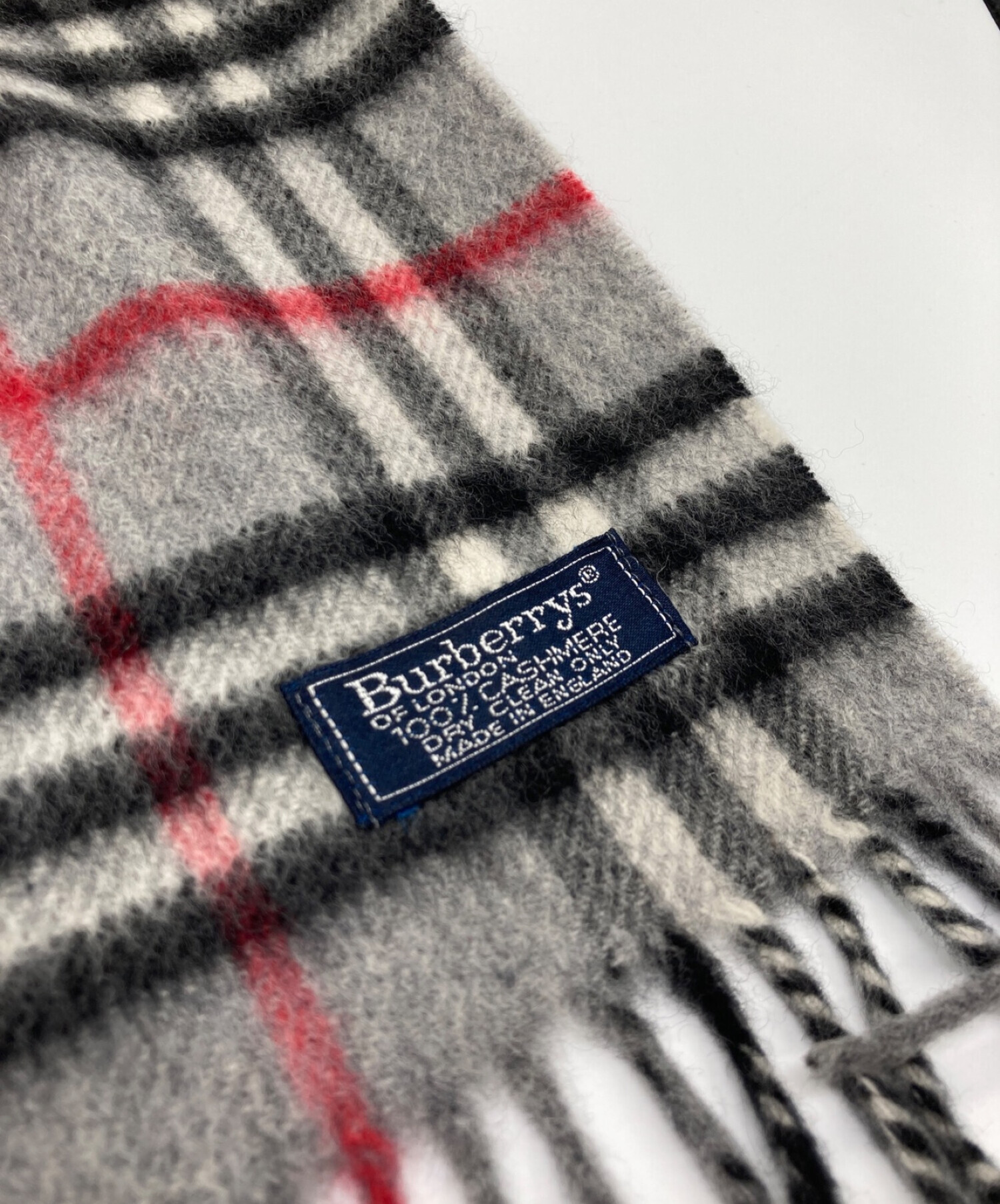 中古・古着通販】Burberry's (バーバリーズ) カシミヤマフラー グレー