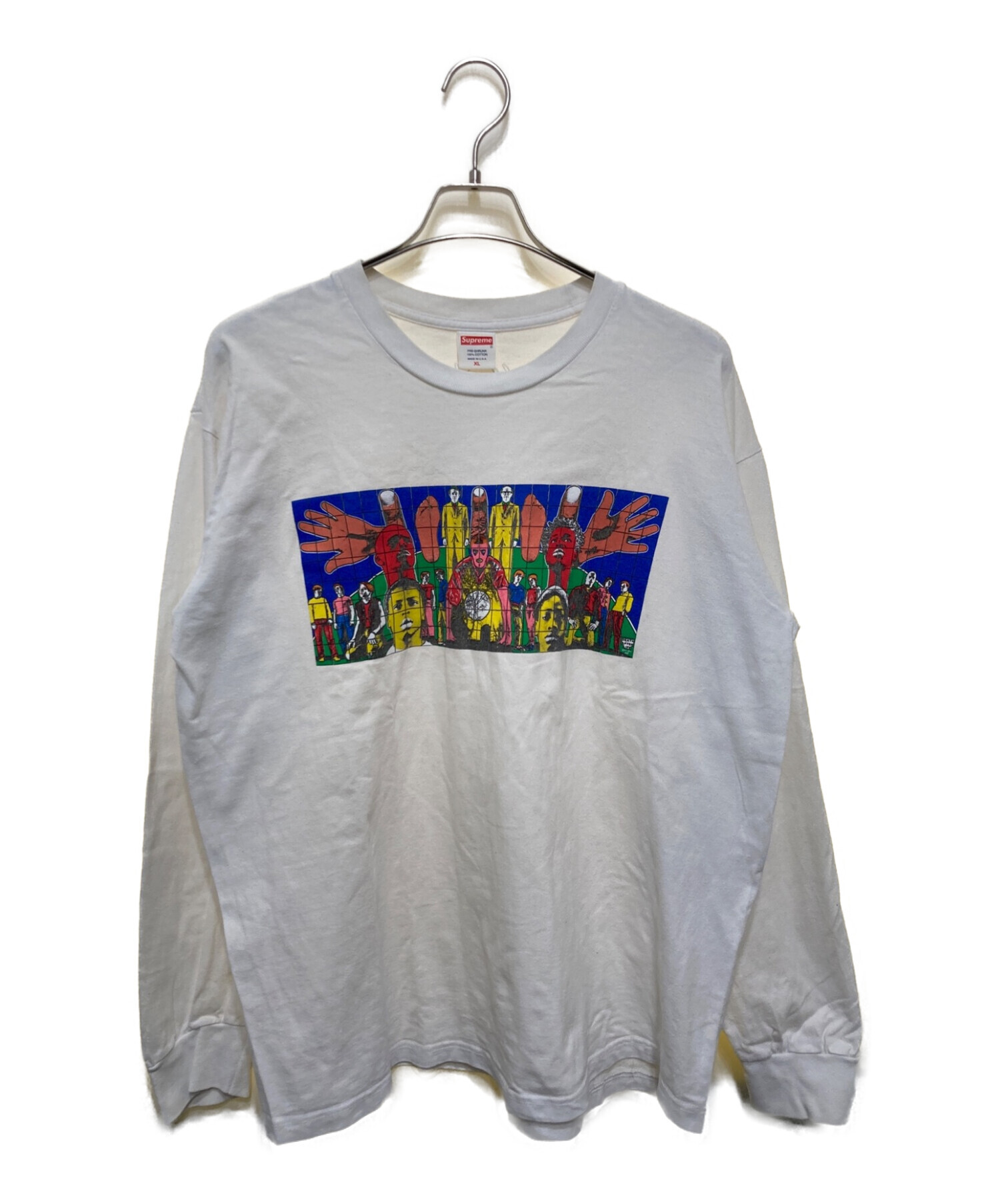 Supreme×GILBERT&GEORGE (シュプリーム×ギルバート＆ジョージ) ‘DEATH AFTER LIFE L/S Tee’ ホワイト  サイズ:XL