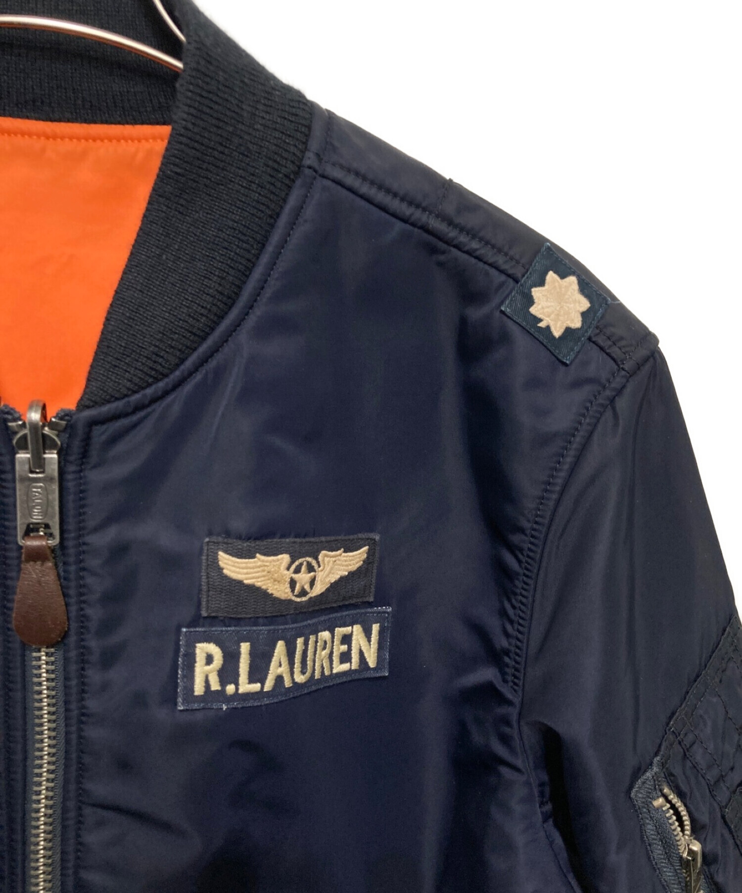 POLO RALPH LAUREN (ポロ・ラルフローレン) PILOT BOMBER JACKET ネイビー サイズ:M