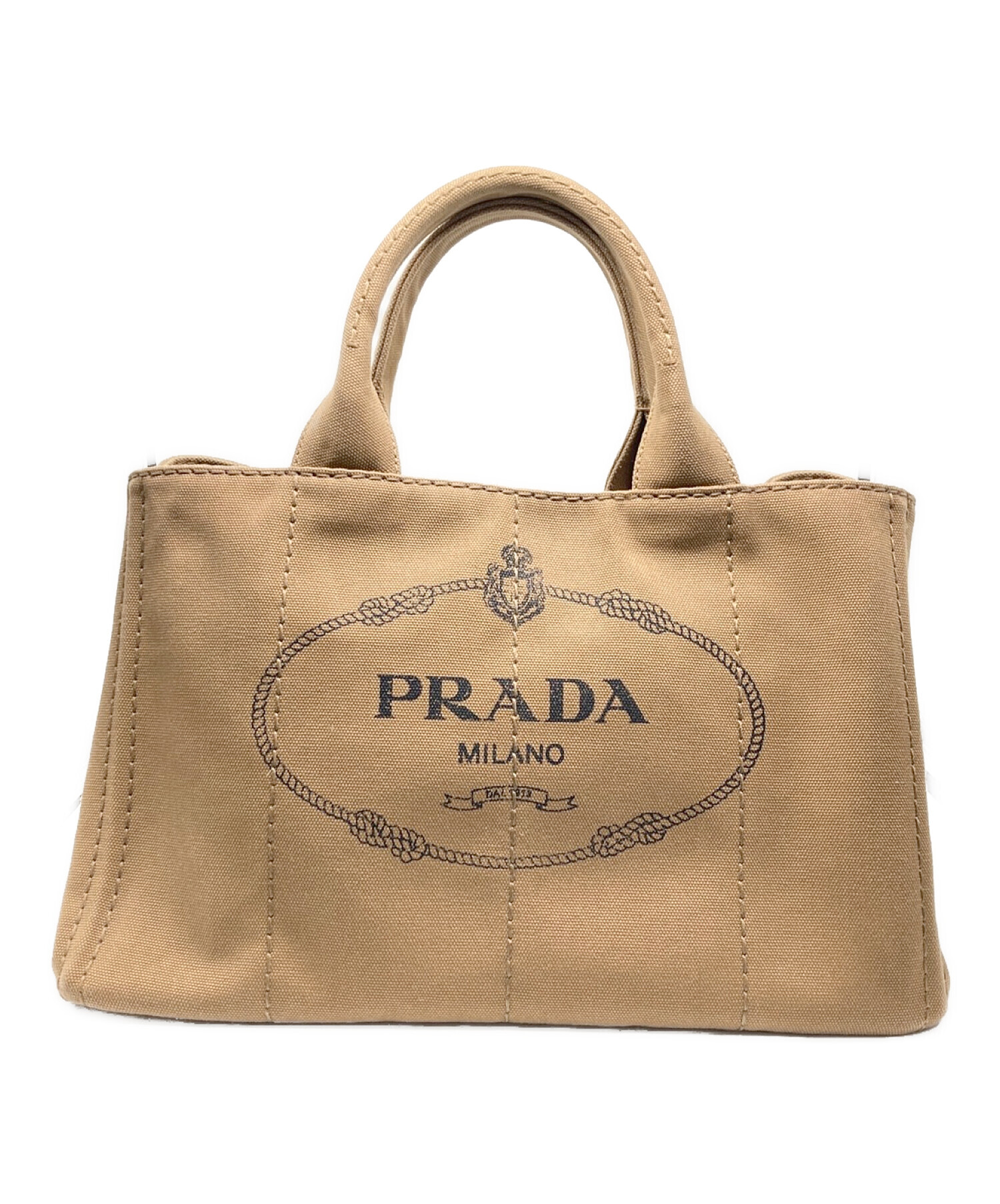 PRADA (プラダ) カナパ2WAYバッグ ブラウン