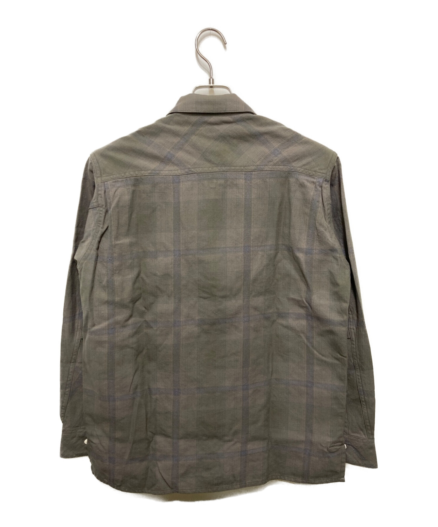 nonnative (ノンネイティブ) RANCHER SHIRT JACKET C/W TWIL OMBRE PLAID グレー サイズ:1 未使用品