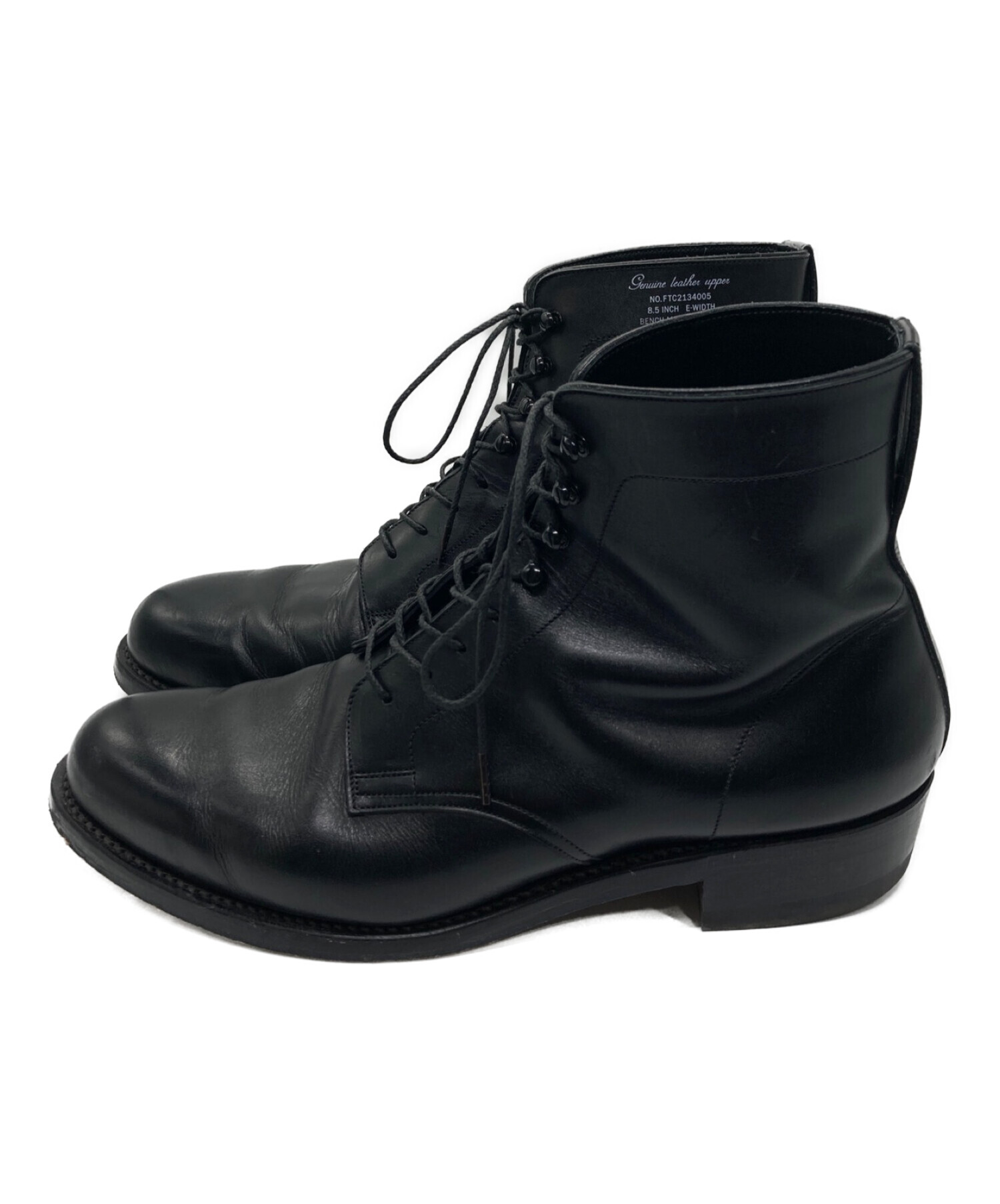 foot the coacher (フットザコーチャー) LACE UP BOOTS ブラック サイズ:26.5㎝