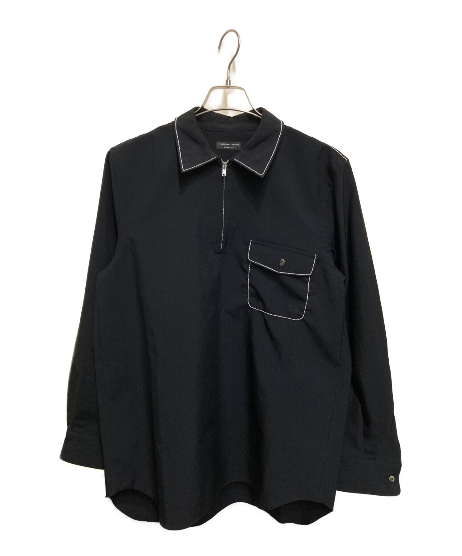 COMME des GARCONS HOMME PLUS (コムデギャルソンオムプリュス) ステッチシャツ ブラック サイズ:なし