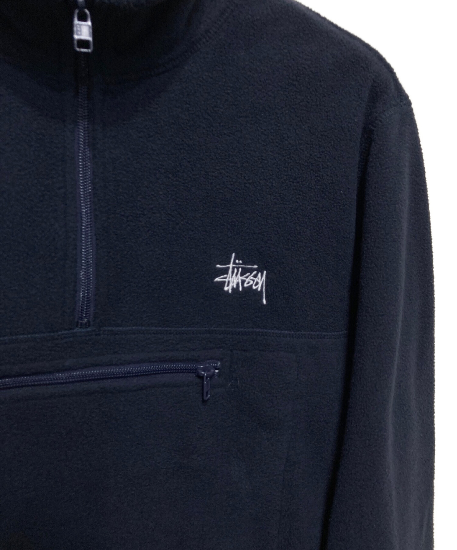 stussy (ステューシー) ハーフジップフリース ネイビー サイズ:S