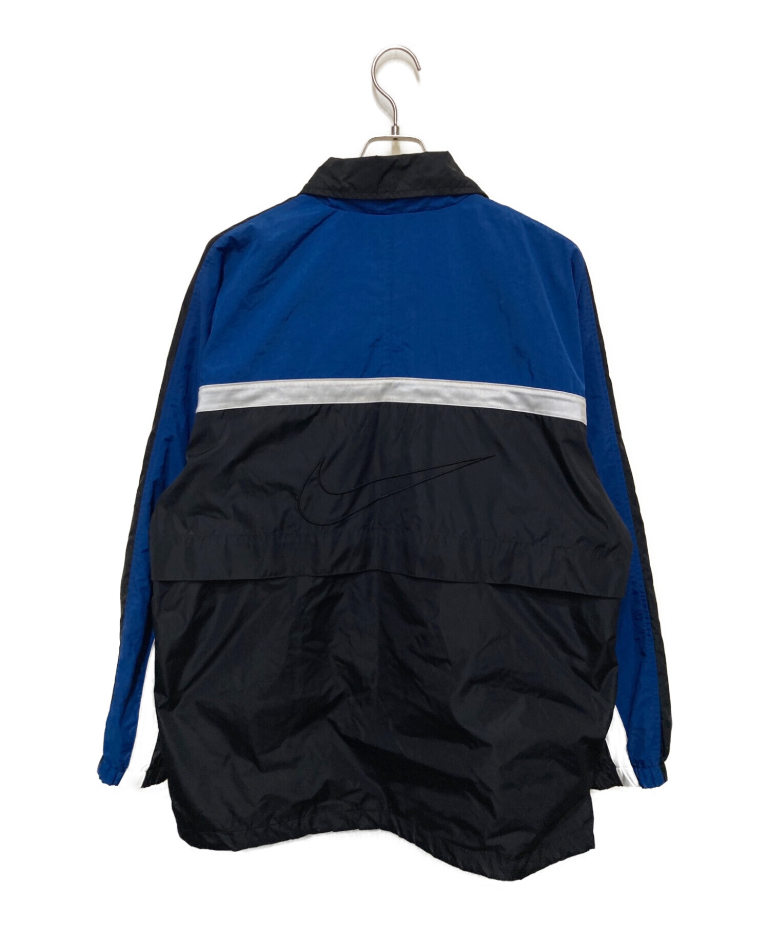 NIKE (ナイキ) 90'sナイロンジャケット ブラック×ブルー サイズ:L