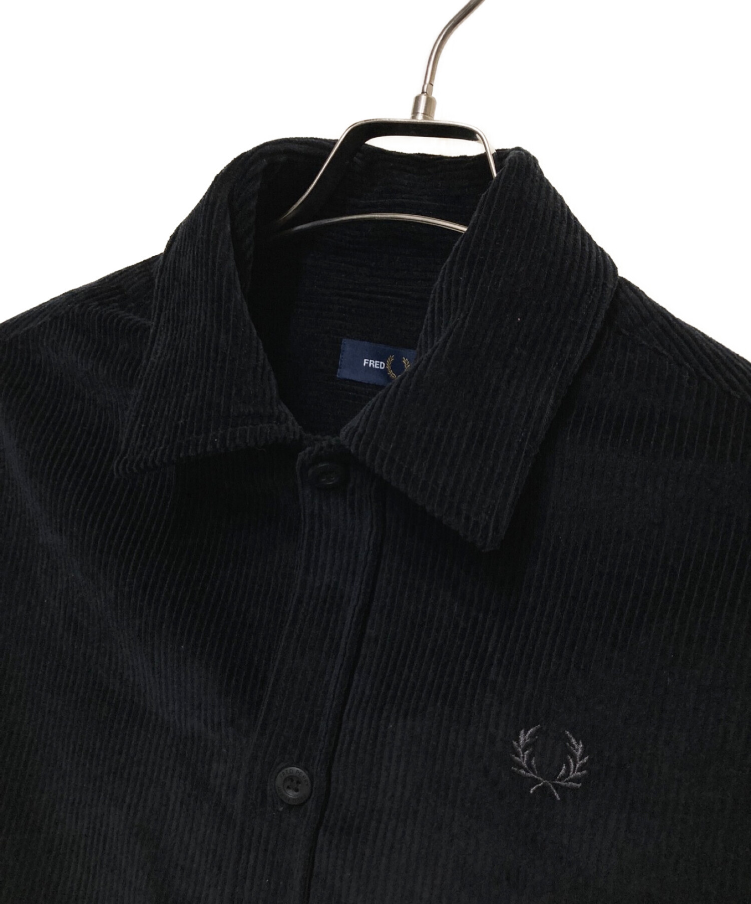 FRED PERRY (フレッドペリー) コーデュロイジャケット ブラック サイズ:XS