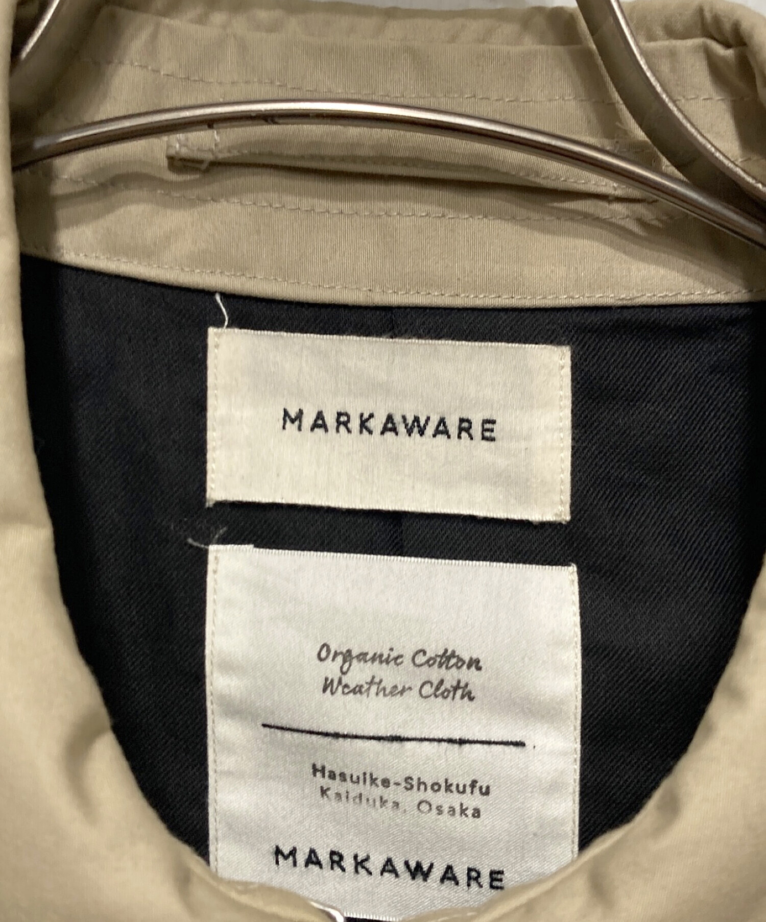 中古・古着通販】MARKAWARE (マーカウェア) ウェイファーラーコート