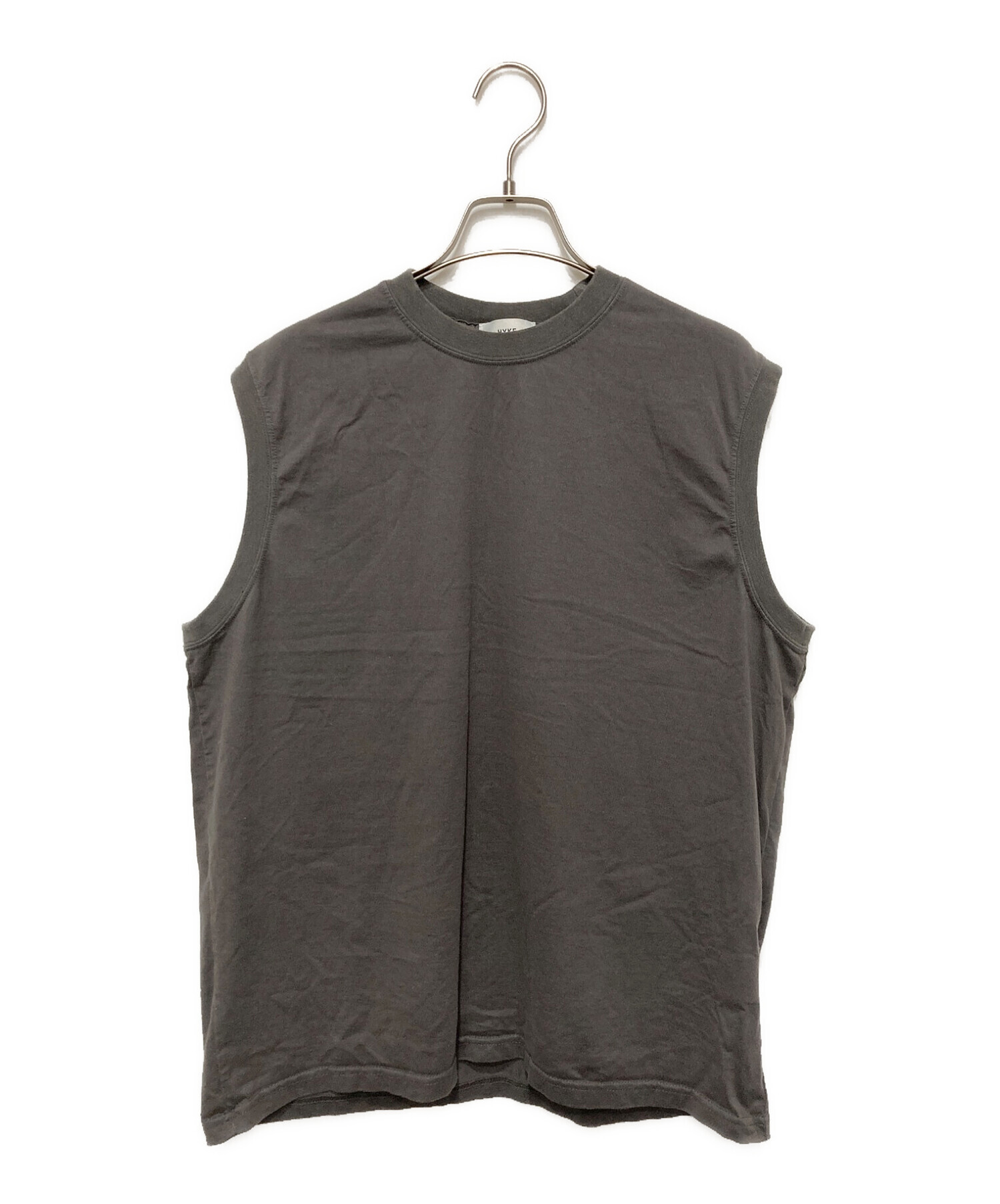 HYKE (ハイク) SLEEVELESS TEE BIG FIT グレー サイズ:1