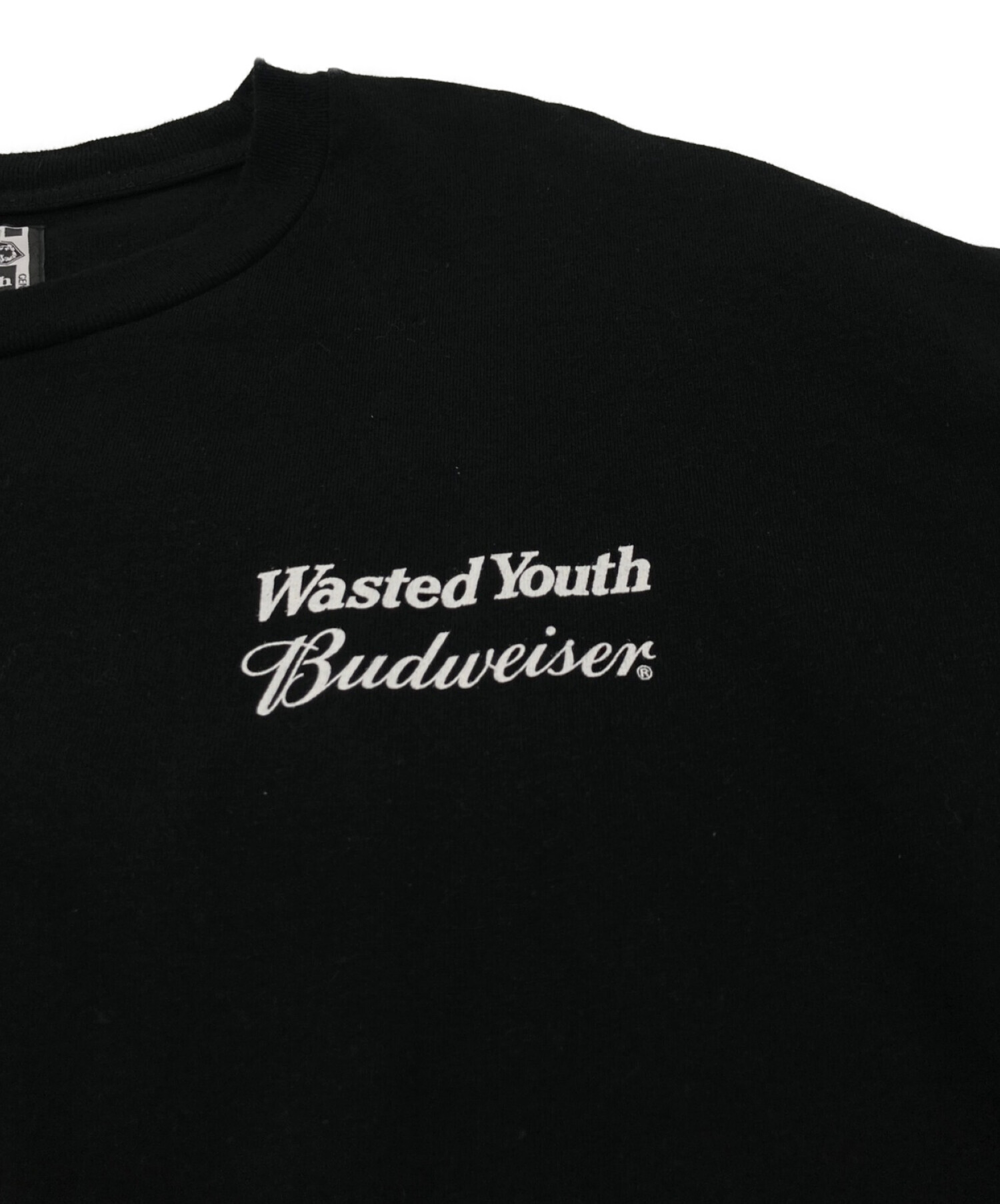 WASTED YOUTH (ウェイステッド ユース) BUDWEISER (バドワイザー) L/S T-SHIRT ブラック サイズ:XXL