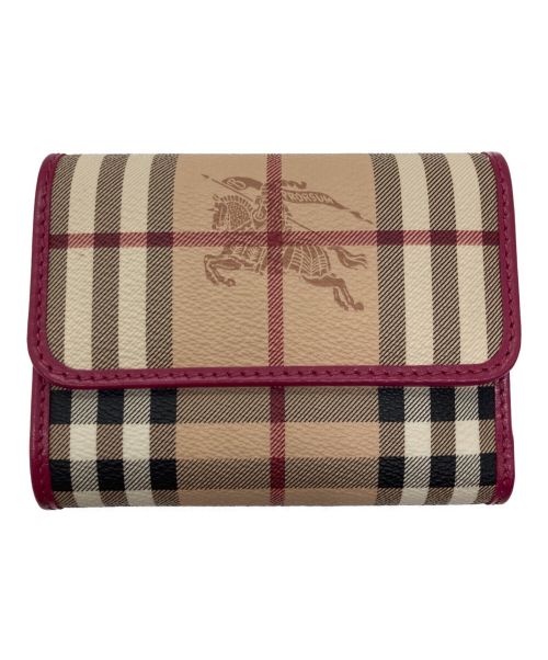 中古・古着通販】BURBERRY (バーバリー) 3つ折り財布 ベージュ サイズ