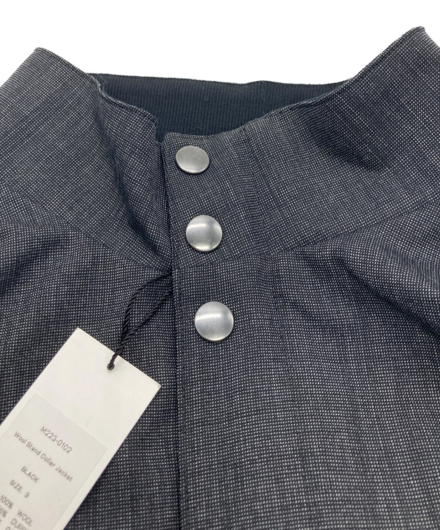 中古・古着通販】MATSUFUJI (マツフジ) WOOL STAND COLLAR JACKET