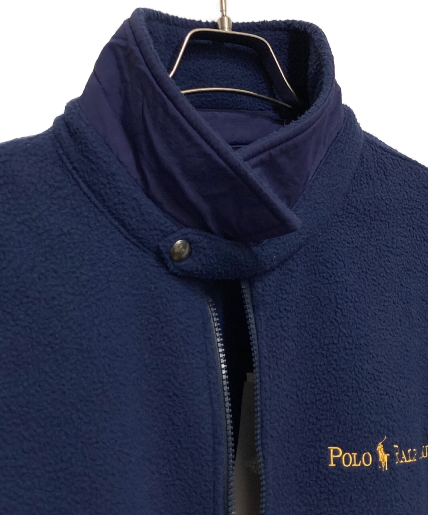 POLO RALPH LAUREN (ポロ・ラルフローレン) BEAMS (ビームス) Navy and Gold Logo Collection  FLEECE JACKET ネイビー サイズ:XL 未使用品