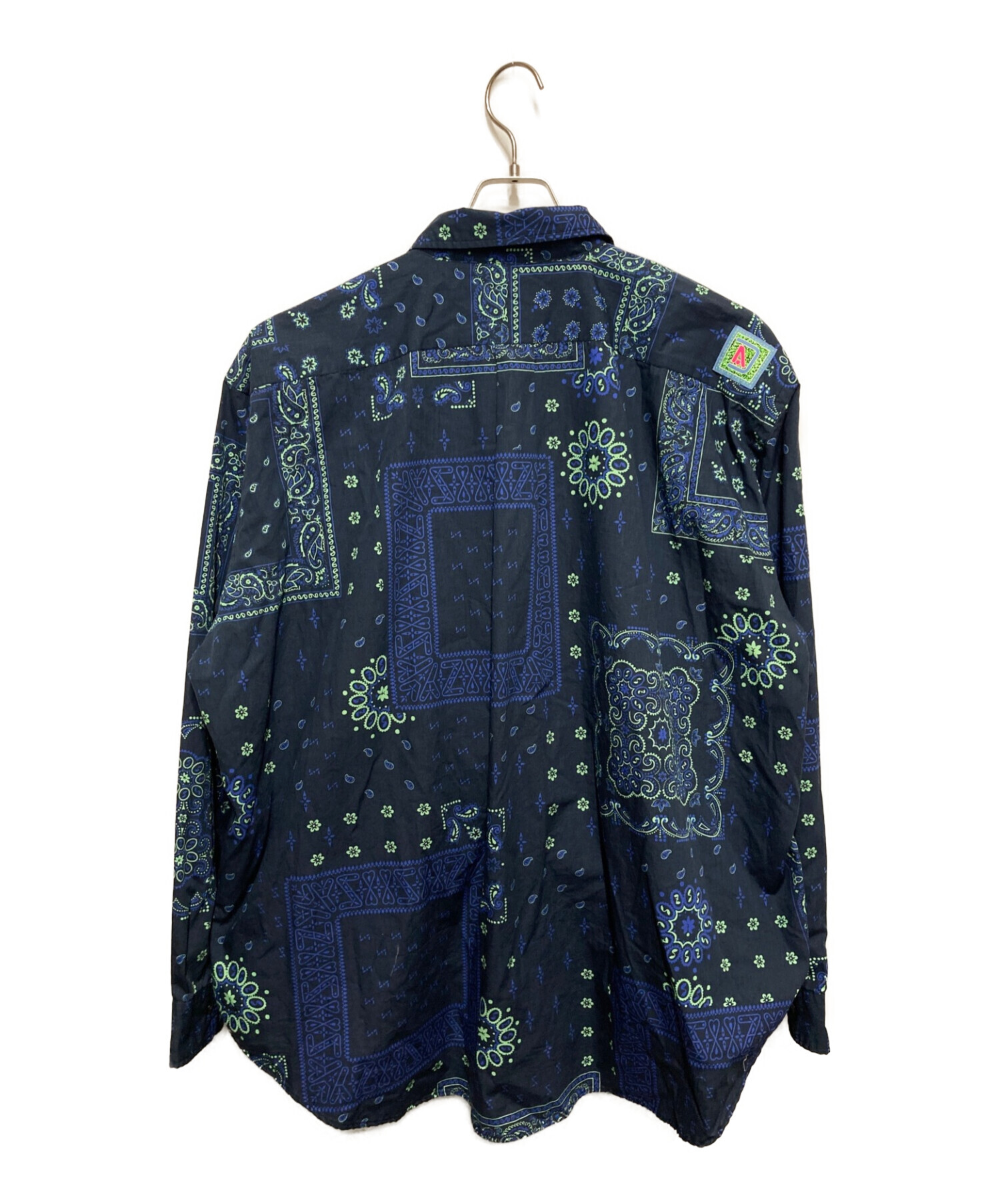 SSZ (エスエスズィー) PAISLEY PAISLEY SHIRT ネイビー サイズ:L