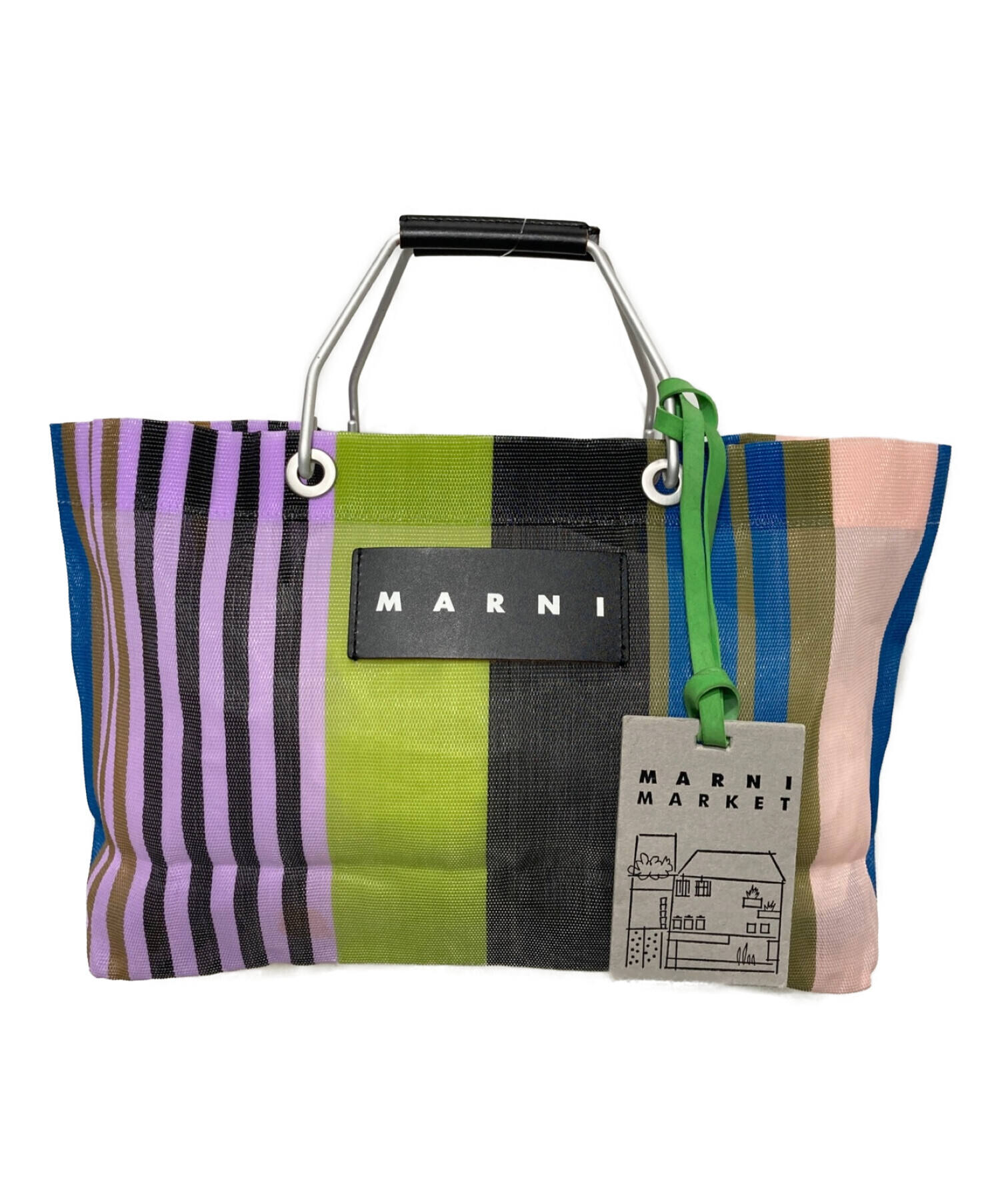 MARNI（マルニ） フラワーカフェトートバッグ マルチカラー-