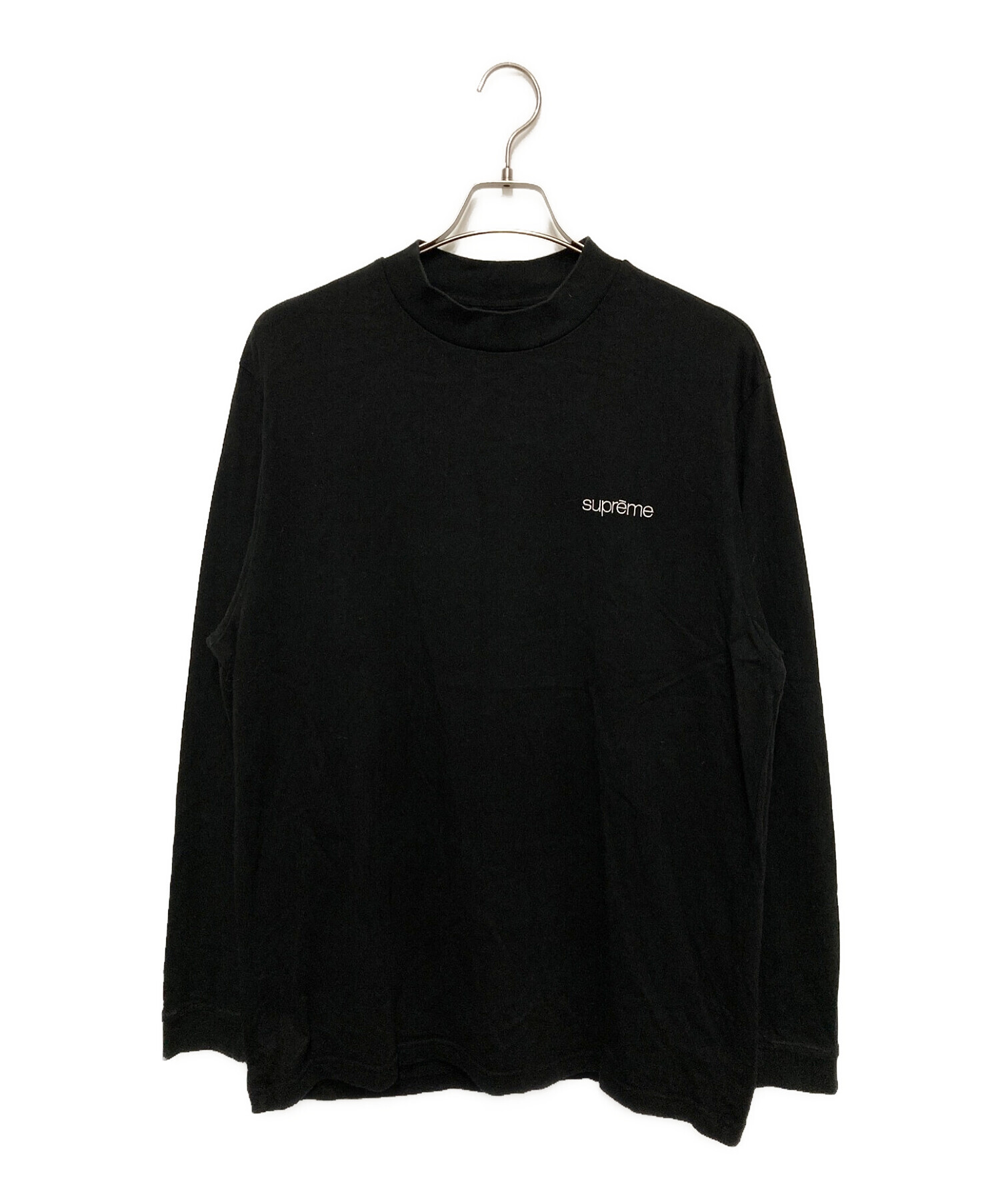 supremeクラシックロゴモックネックロングTシャツ白Mサイズsupreme