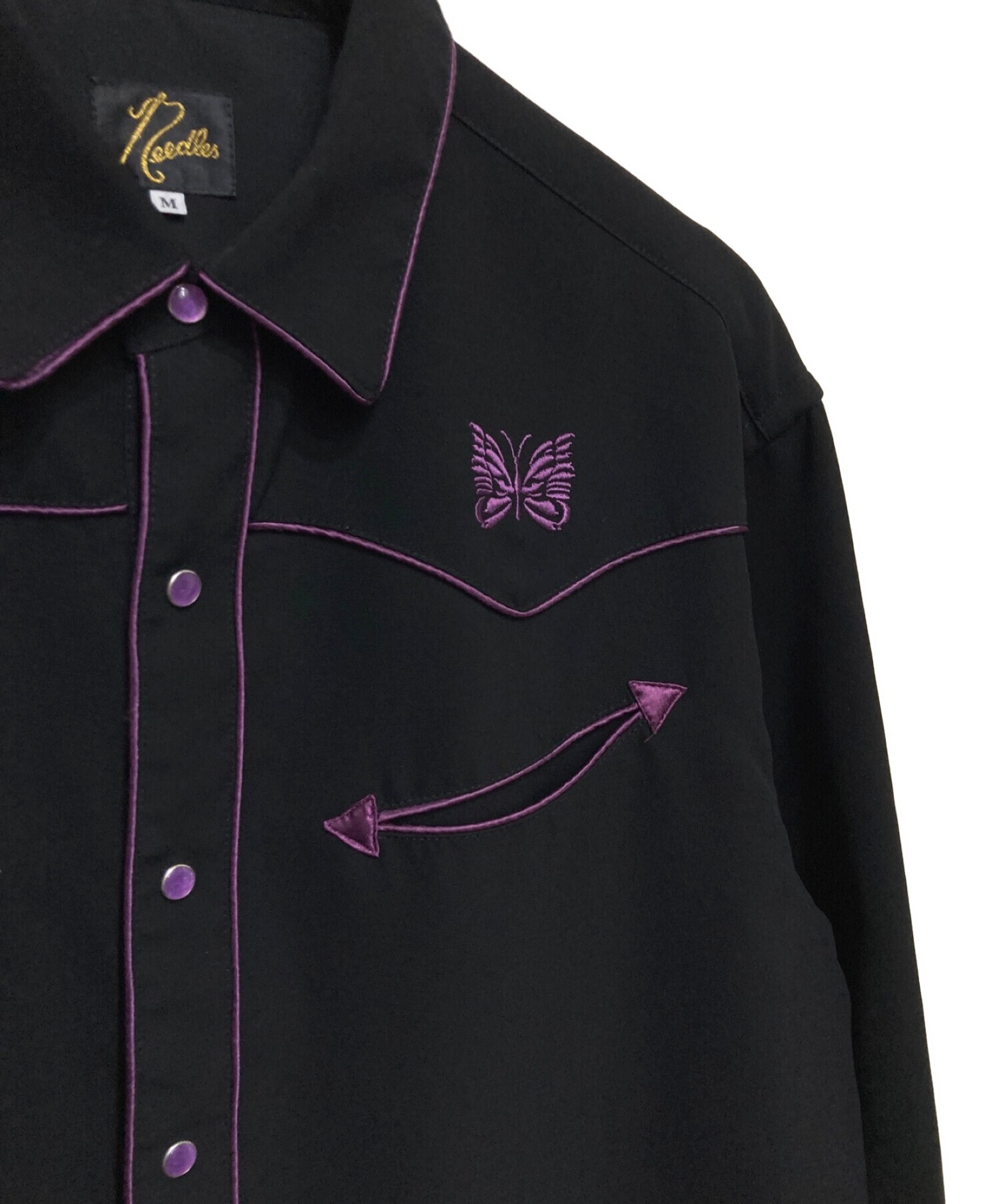 中古・古着通販】Needles (ニードルズ) Papillon Emb Cowboy Shirt