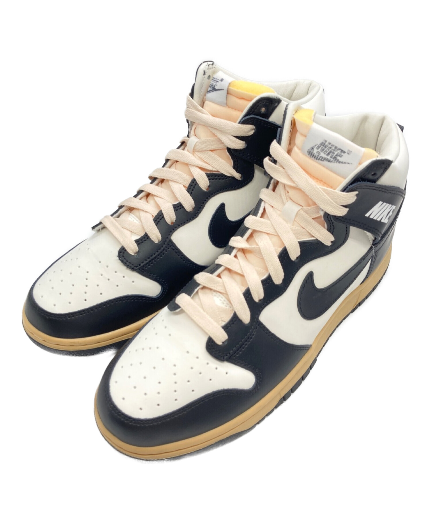 NIKE (ナイキ) WMNS Dunk High ホワイト×ブラック サイズ:27.5