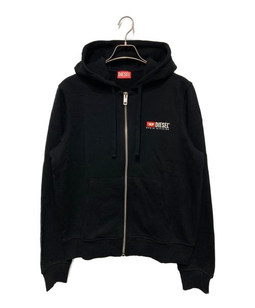 【中古・古着通販】DIESEL (ディーゼル) ジップパーカー ブラック