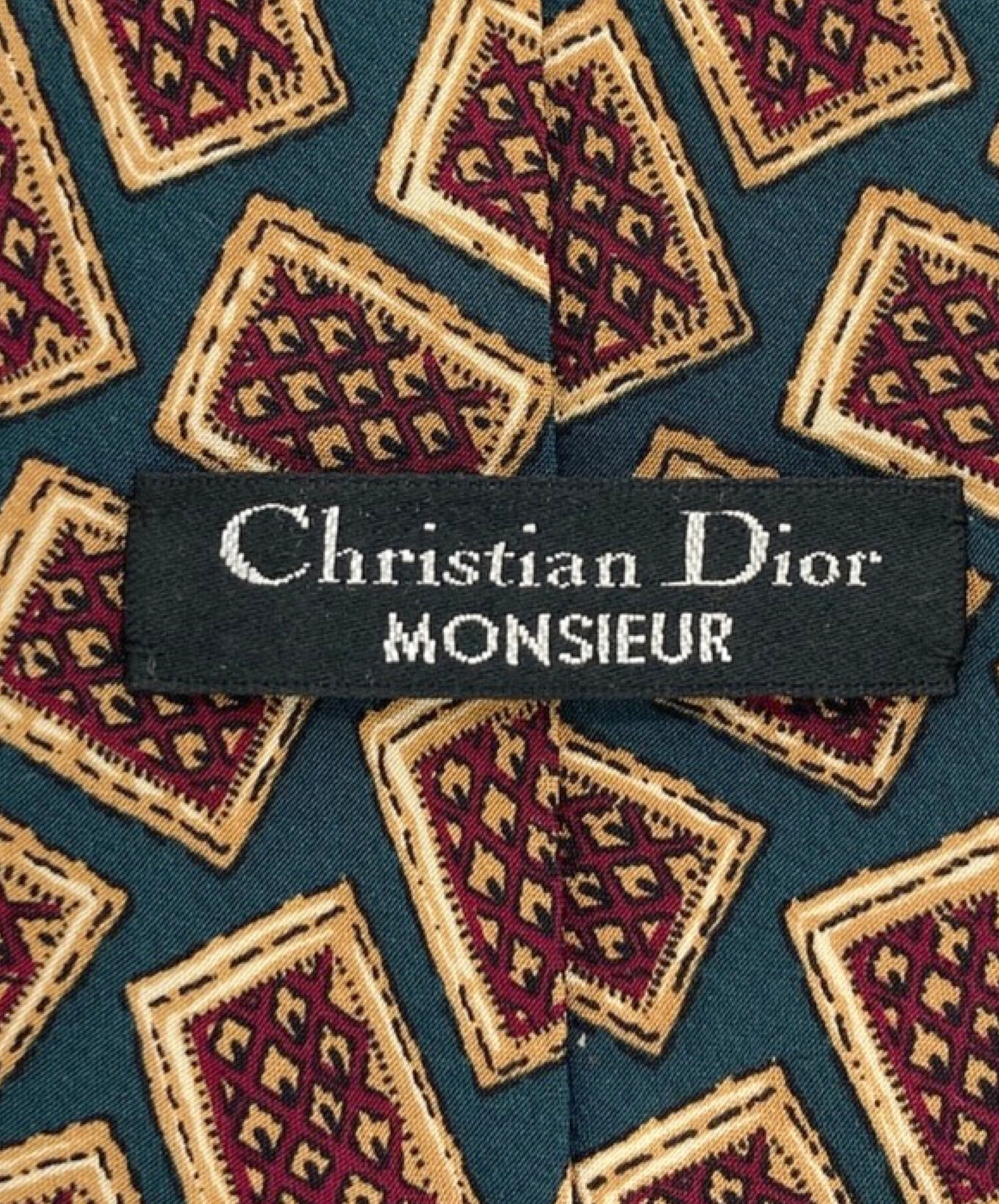 Christian Dior MONSIEUR (クリスチャンディオールムッシュ) トランプ柄ネクタイ グリーン サイズ:表記無し