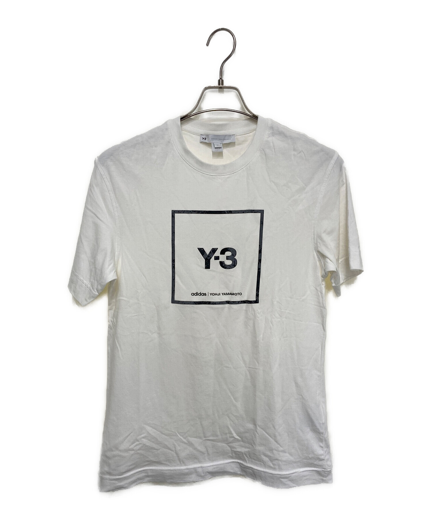 中古・古着通販】Y-3 (ワイスリー) スクエアラベルロゴTシャツ 