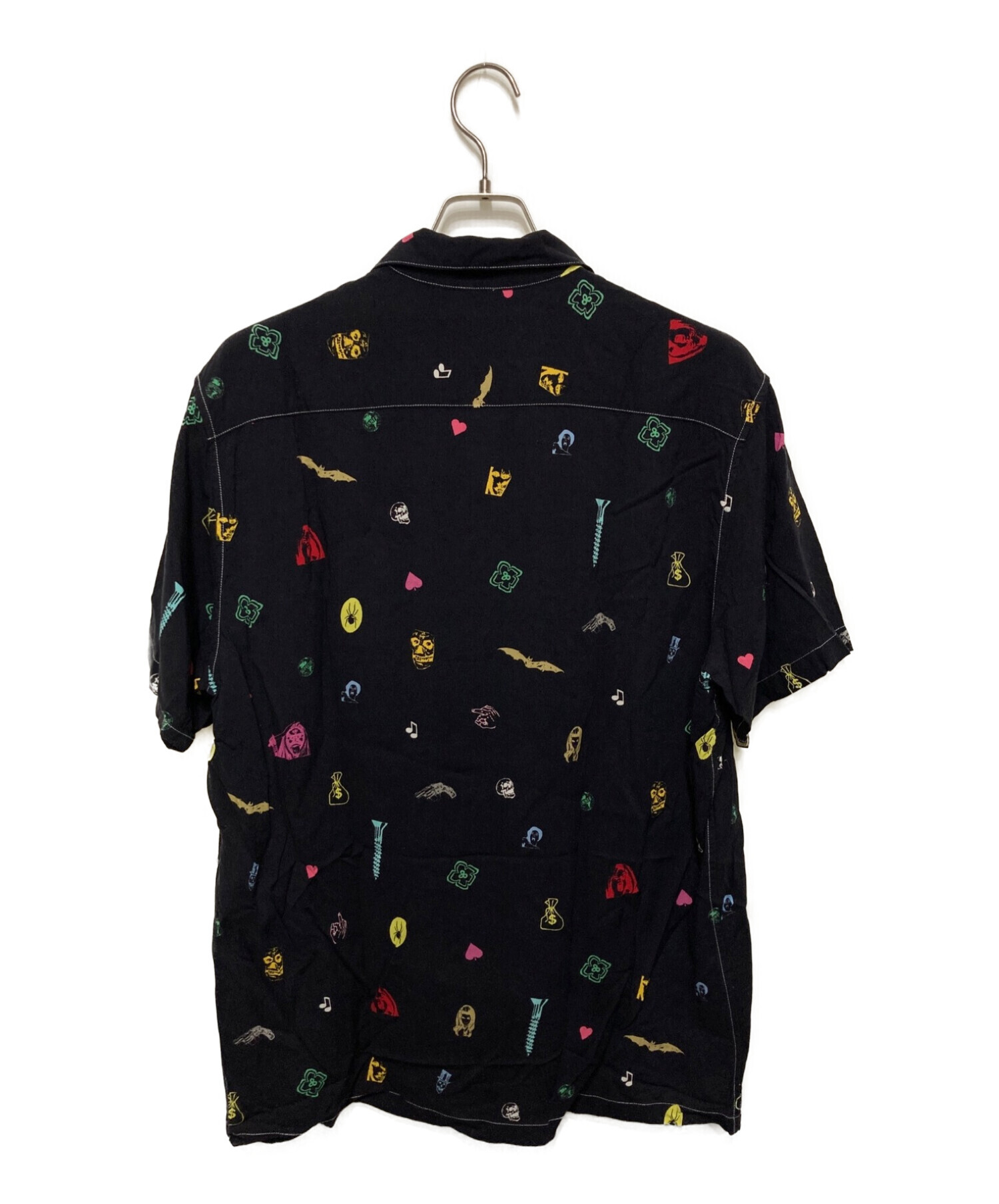 元気XL 黒 Supreme Deep Space Rayon S/S shirt シャツ